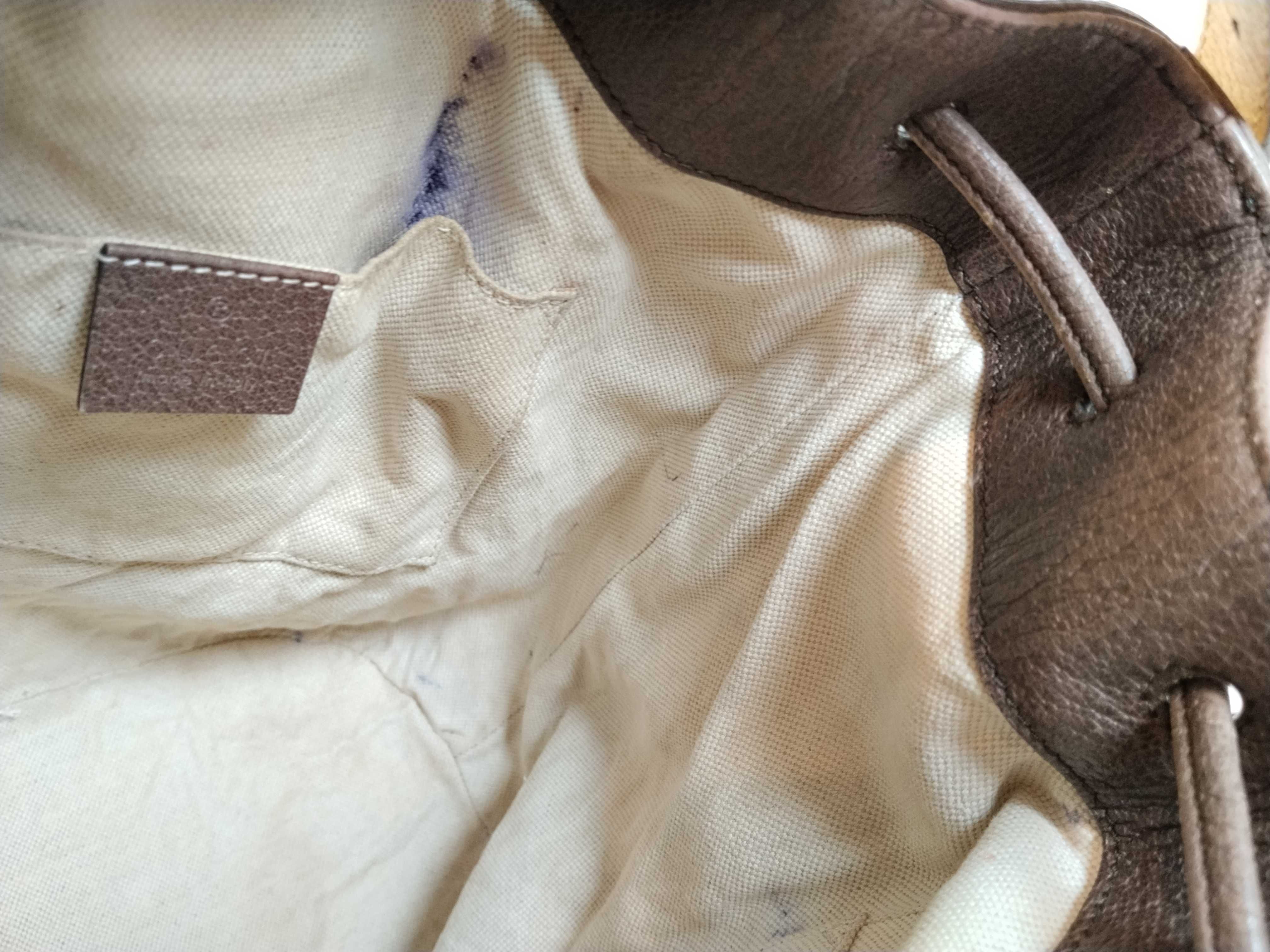 GG Supreme Bucket Bag, Beige/Brown Backpack — view 12
