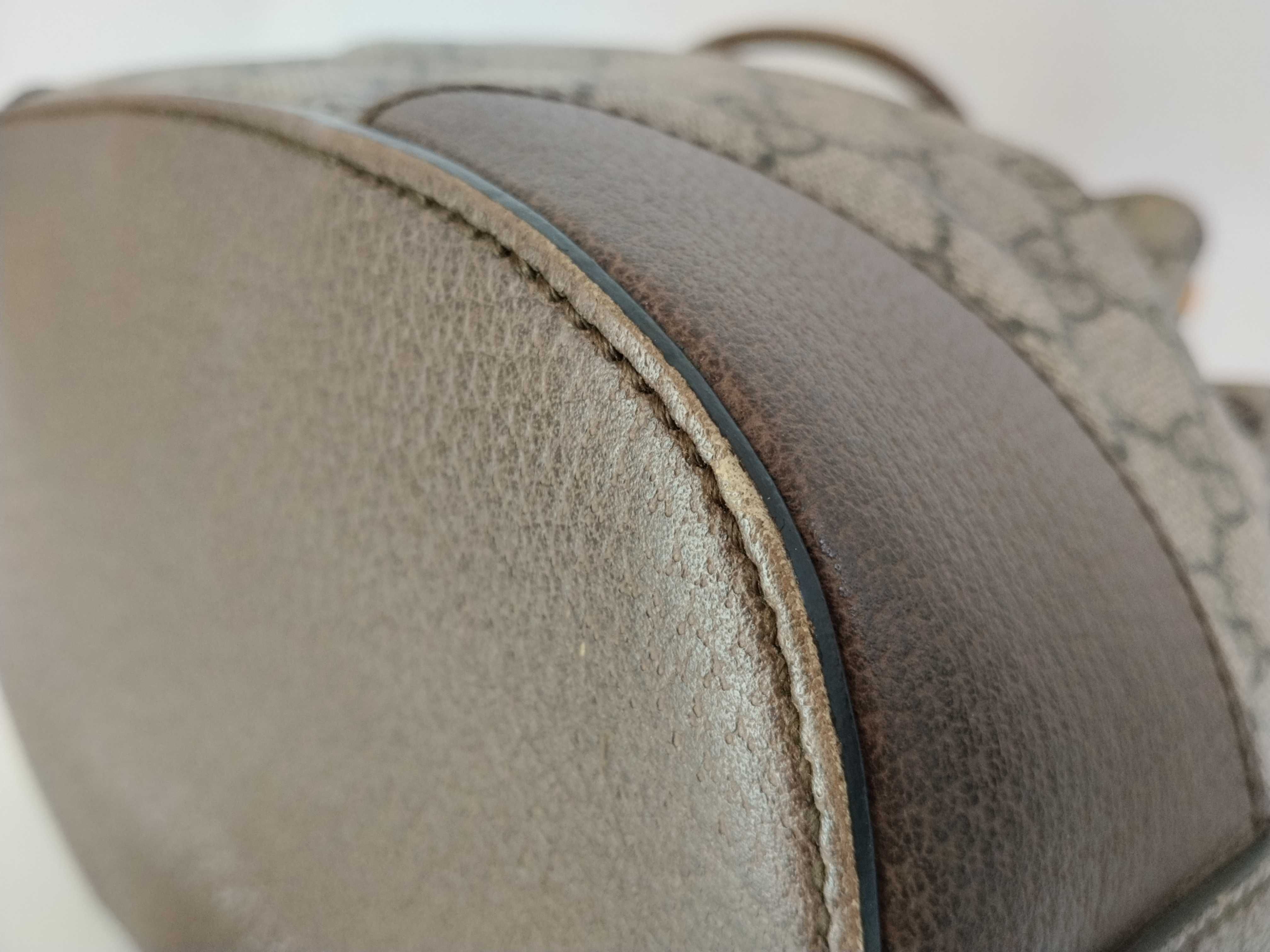 GG Supreme Bucket Bag, Beige/Brown Backpack — view 9