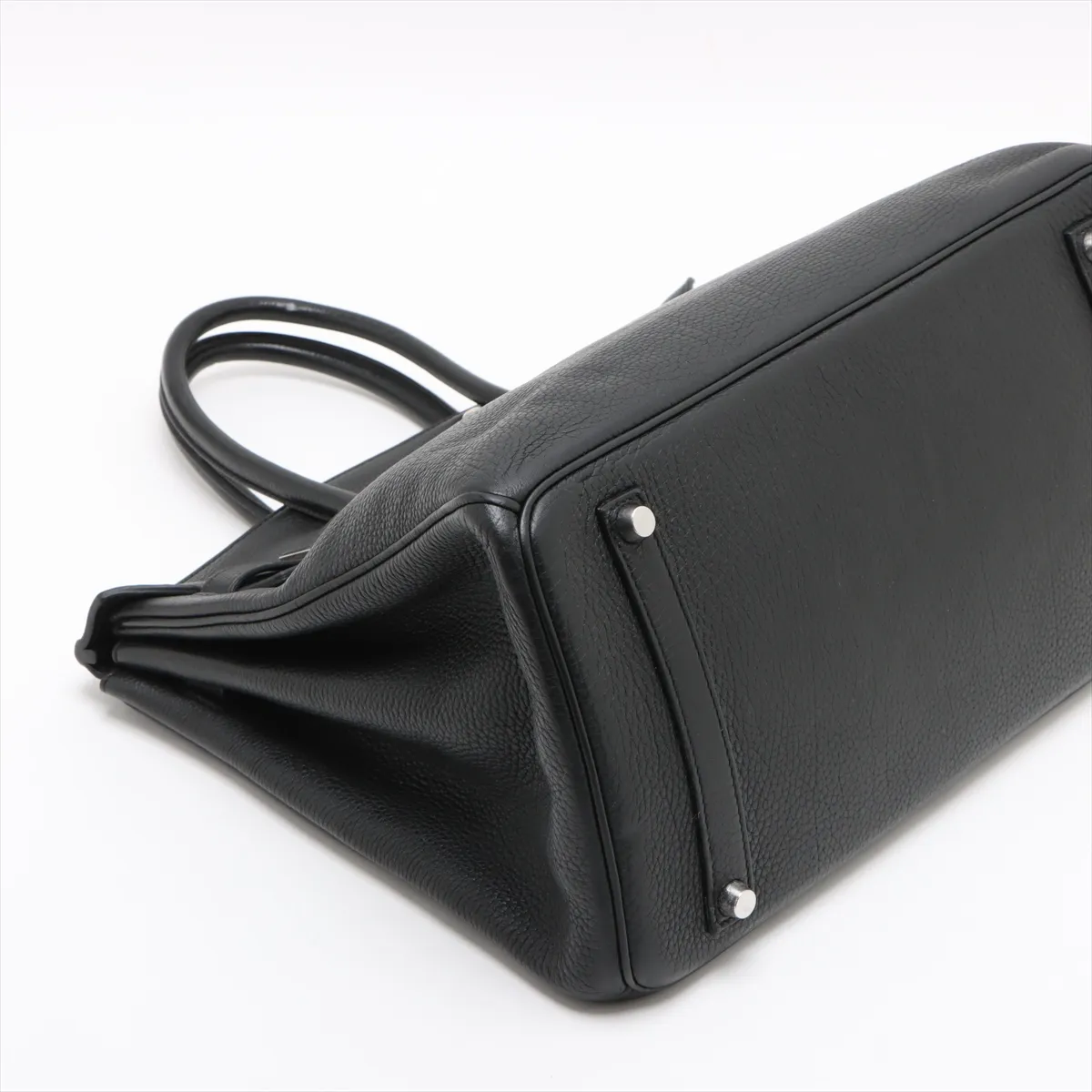 [Individually wrapped] Hermes Birkin 35 Le Tourne Togo Black Silver Hardware O:2011 — view 4