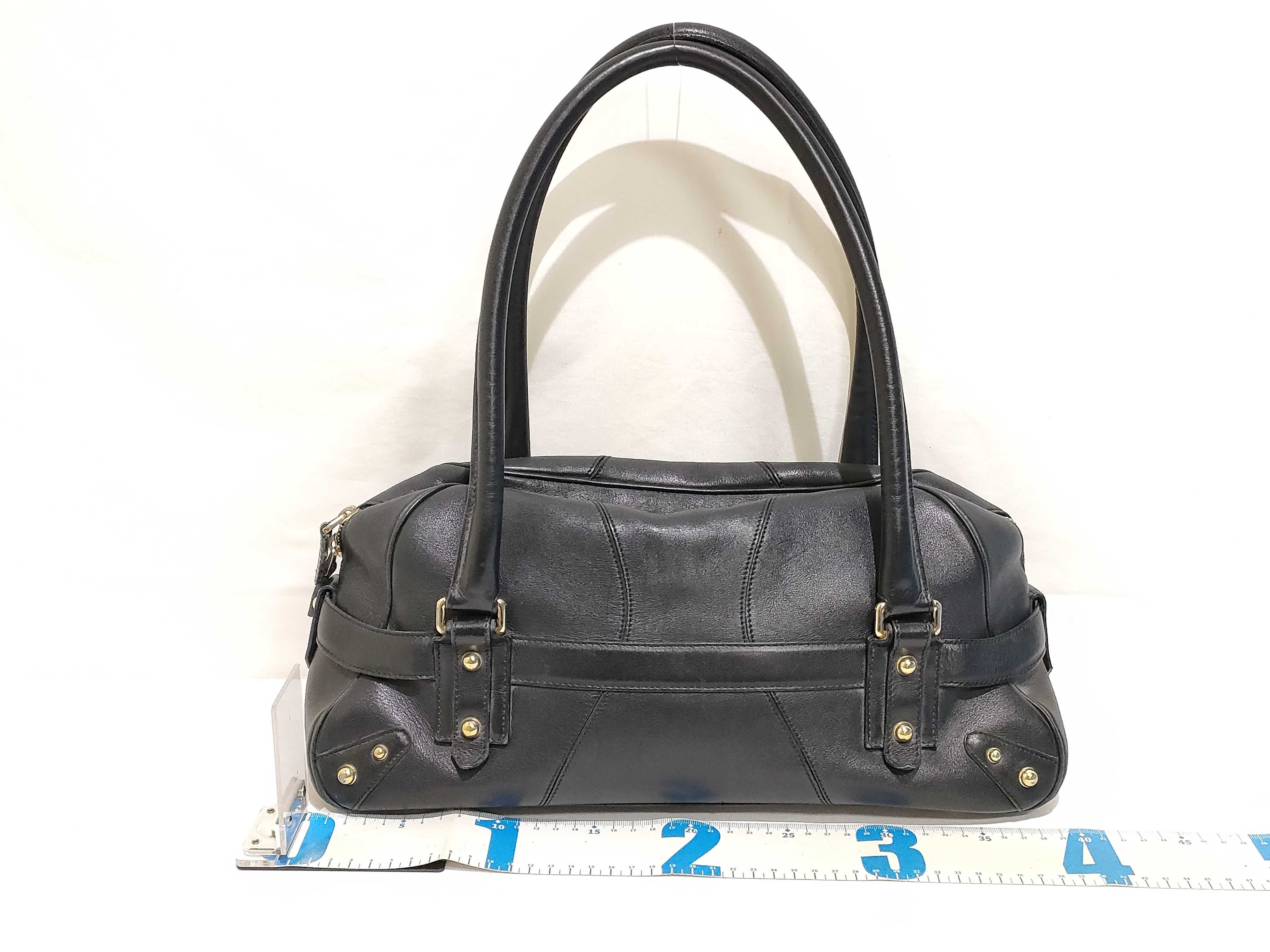Horsebit Leather Boston Bag 131092 Black Handbag — view 2