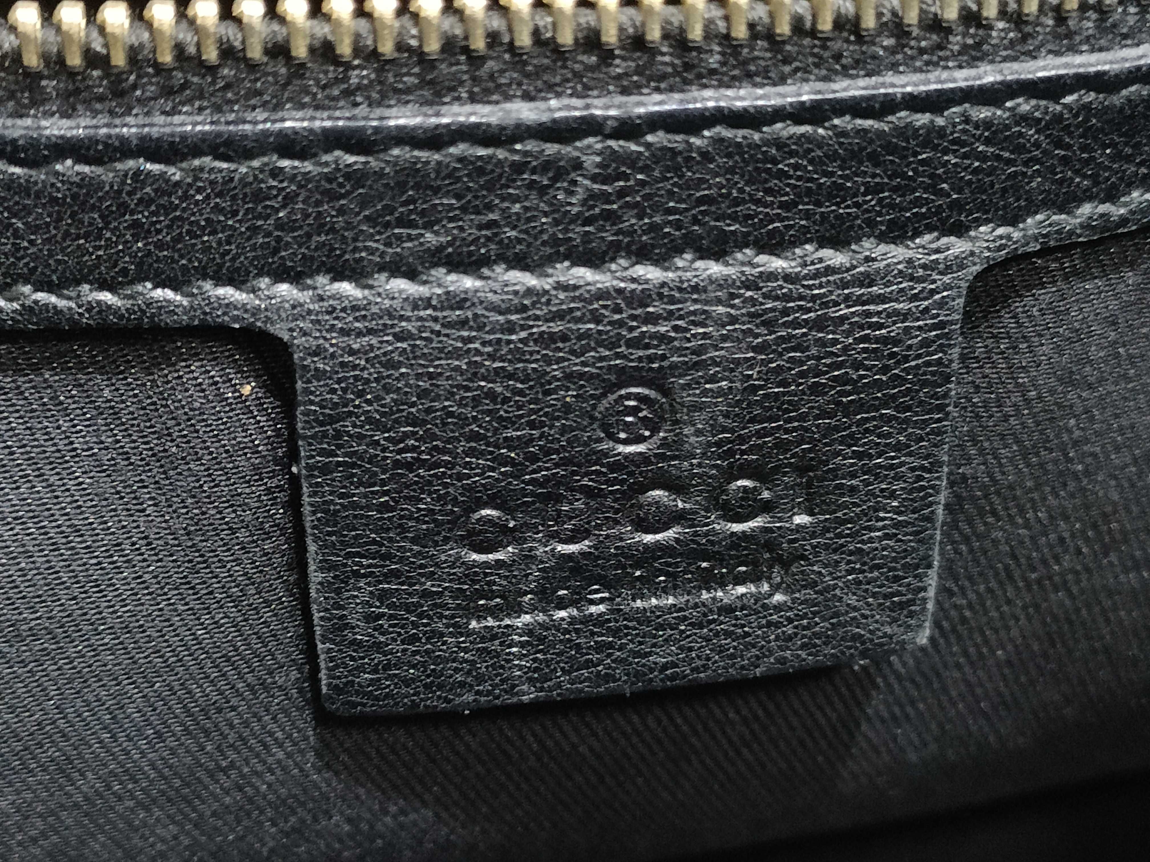 Horsebit Leather Boston Bag 131092 Black Handbag — view 11