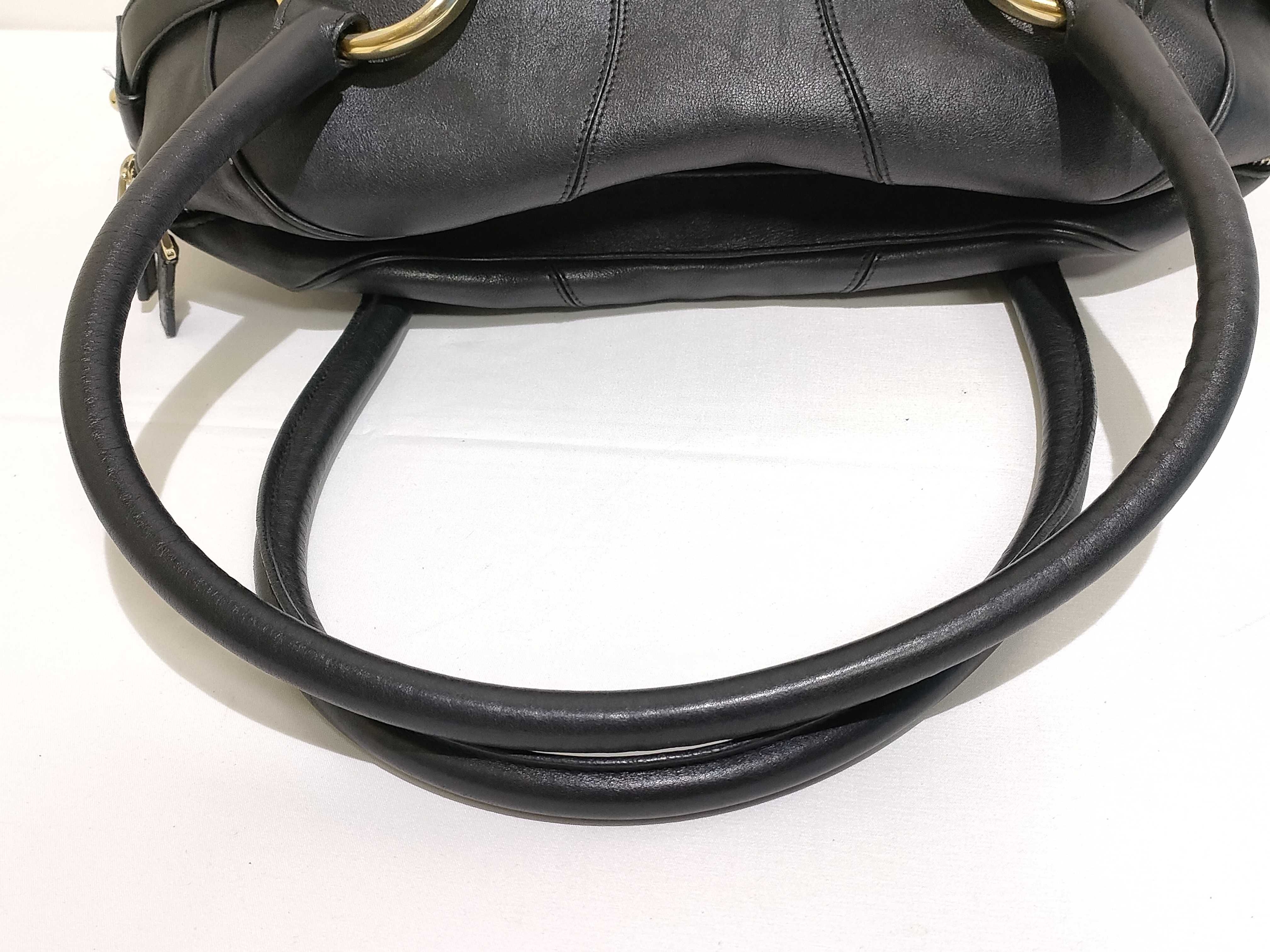 Horsebit Leather Boston Bag 131092 Black Handbag — view 3