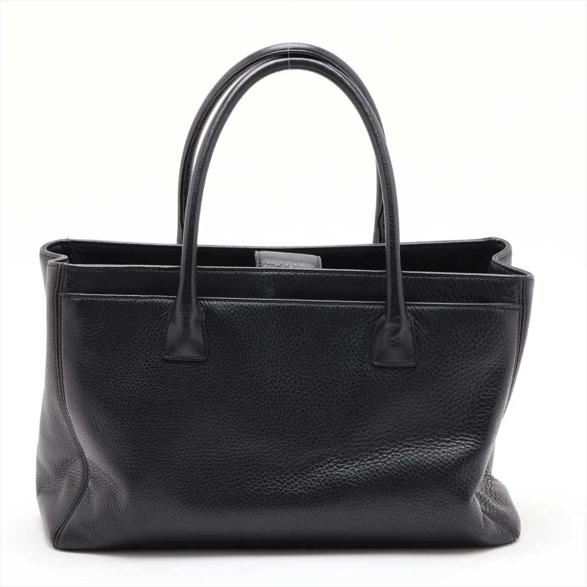 Executive Caviar Skin 2-Way Tote Bag, Black with Gold Hardware, 19312497, Serial Number 19 — view 2
