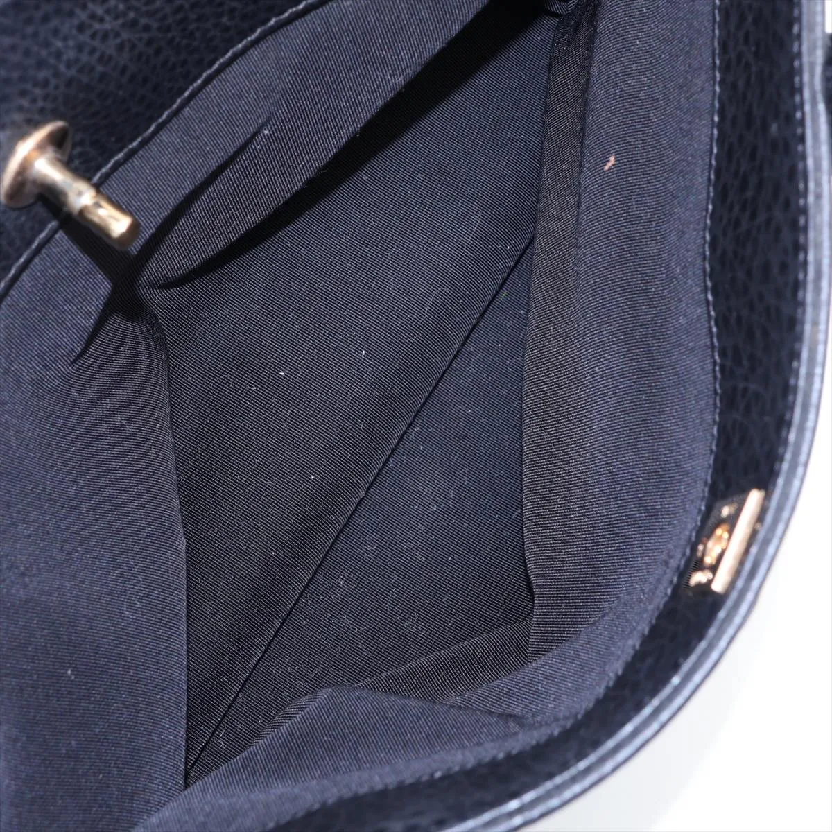 Executive Caviar Skin 2-Way Tote Bag, Black with Gold Hardware, 19312497, Serial Number 19 — view 12