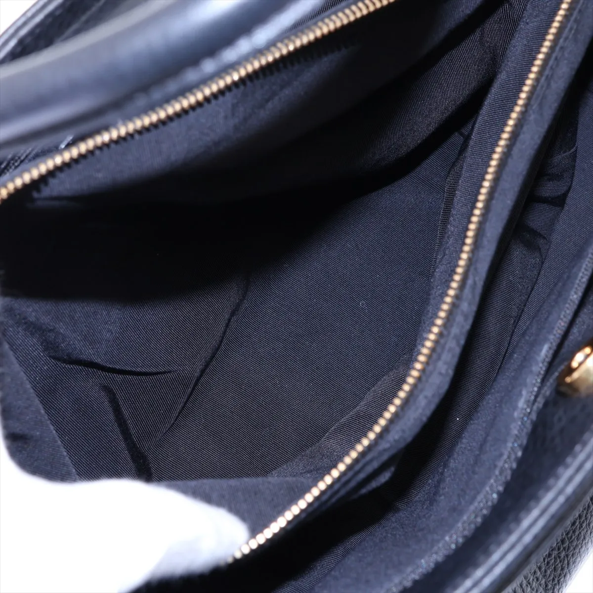 Executive Caviar Skin 2-Way Tote Bag, Black with Gold Hardware, 19312497, Serial Number 19 — view 10