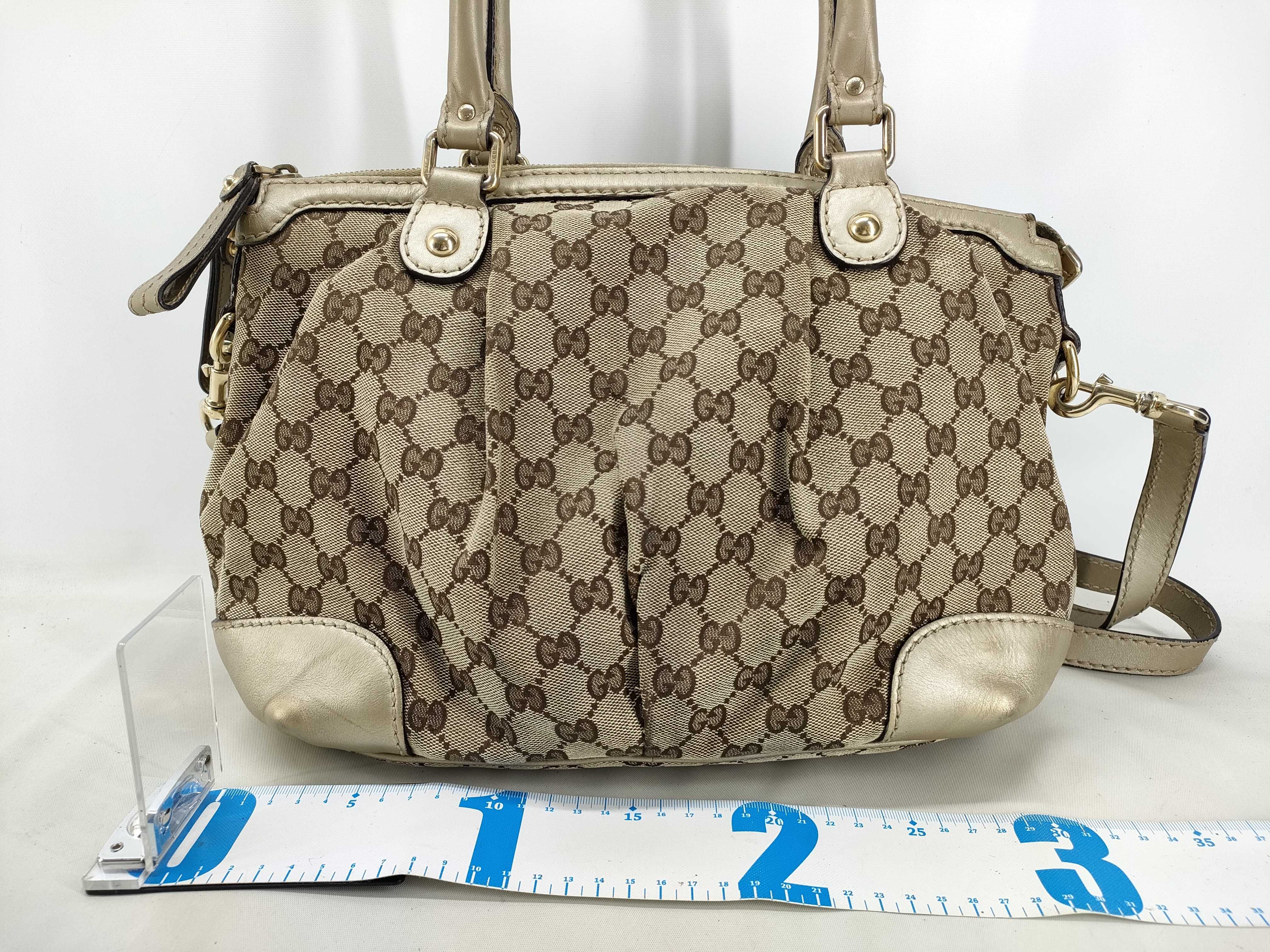 GG Canvas 2-way Strap Sukey Interlocking G Handbag — view 2