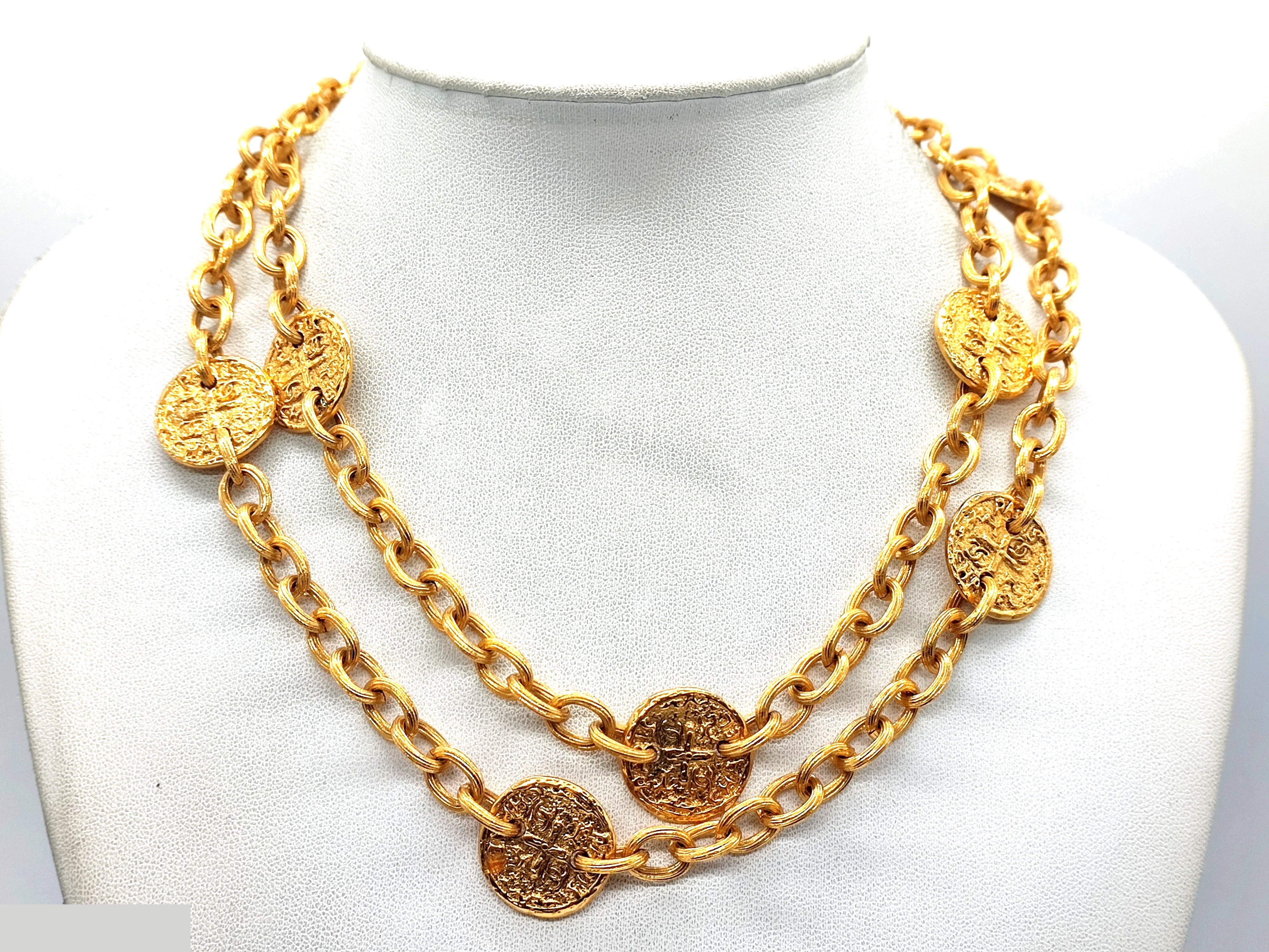 Coco Mark 9-strand necklace, 93A, neck circumference approximately 90cm