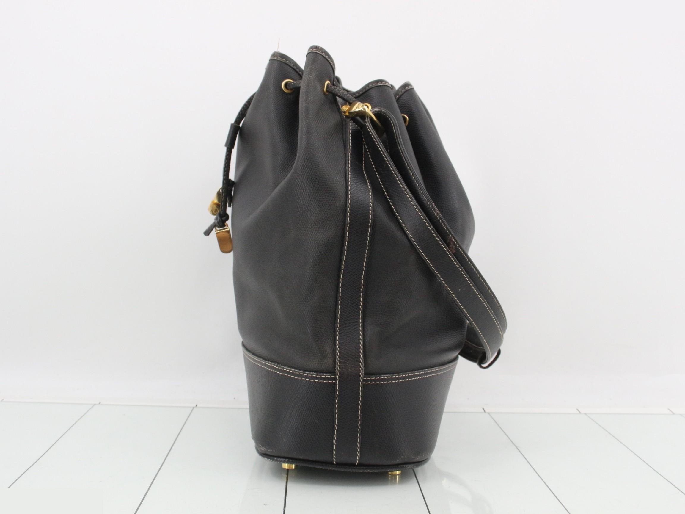 Calfskin Shoulder Bag, Black — view 3