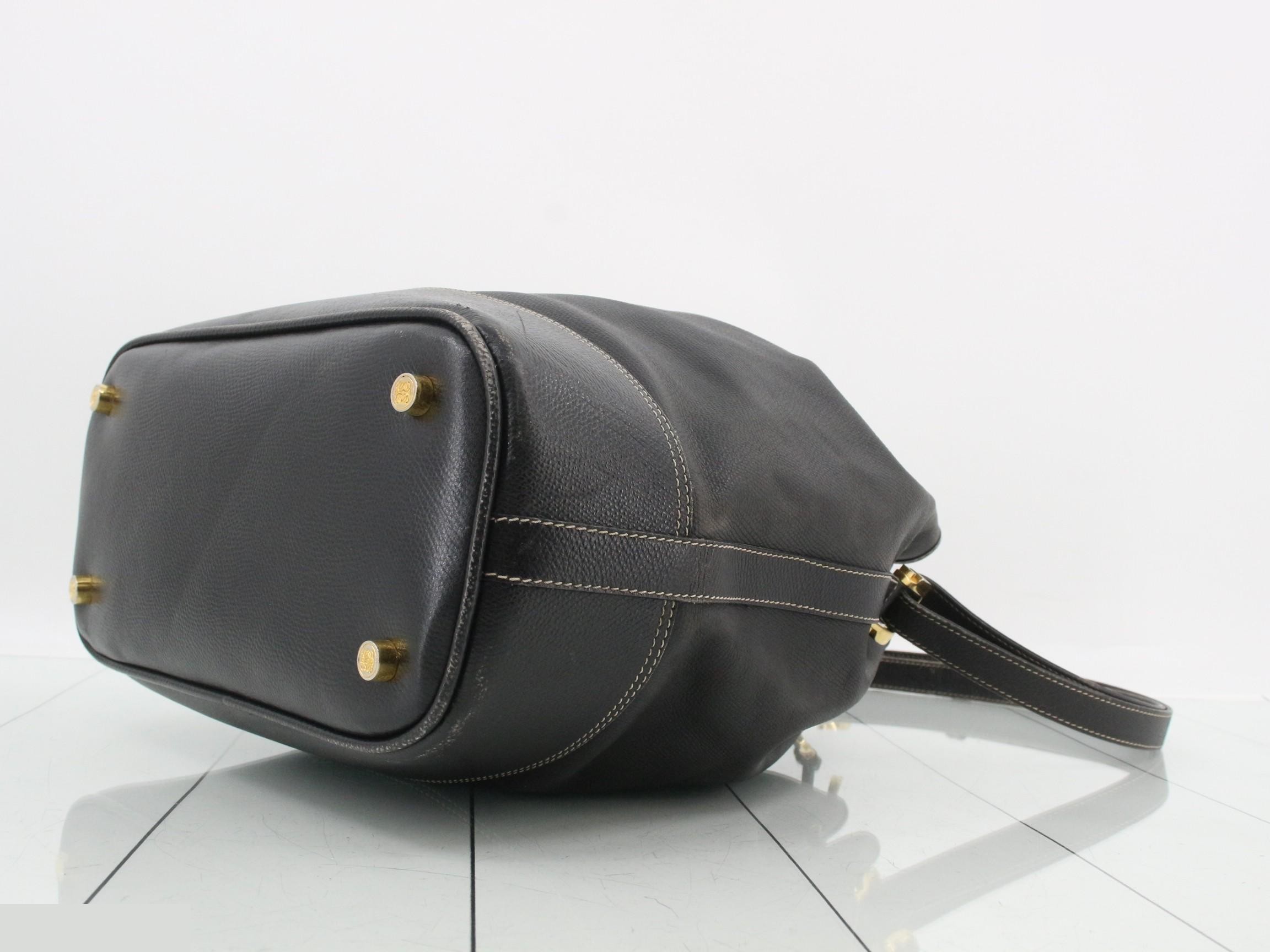 Calfskin Shoulder Bag, Black — view 6