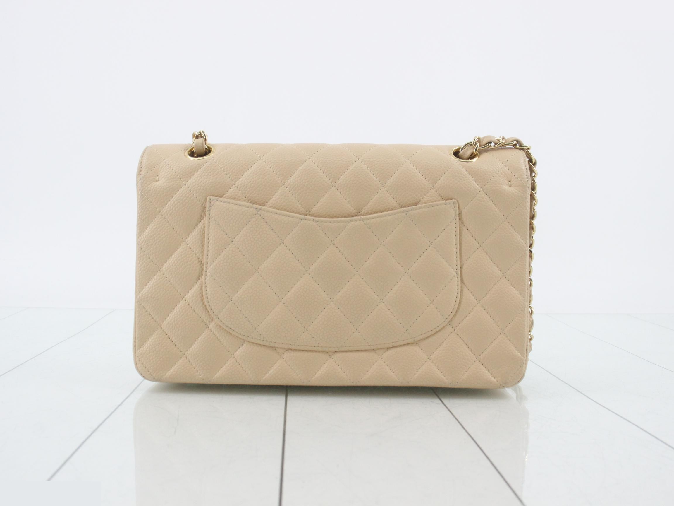 Double flap 25 caviar chain shoulder bag with seal card — view 2
