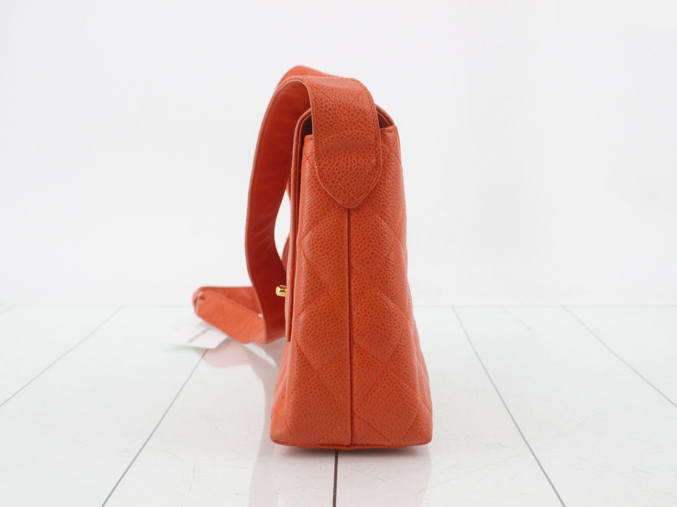 Caviar leather matelassé shoulder bag with Coco mark — view 3