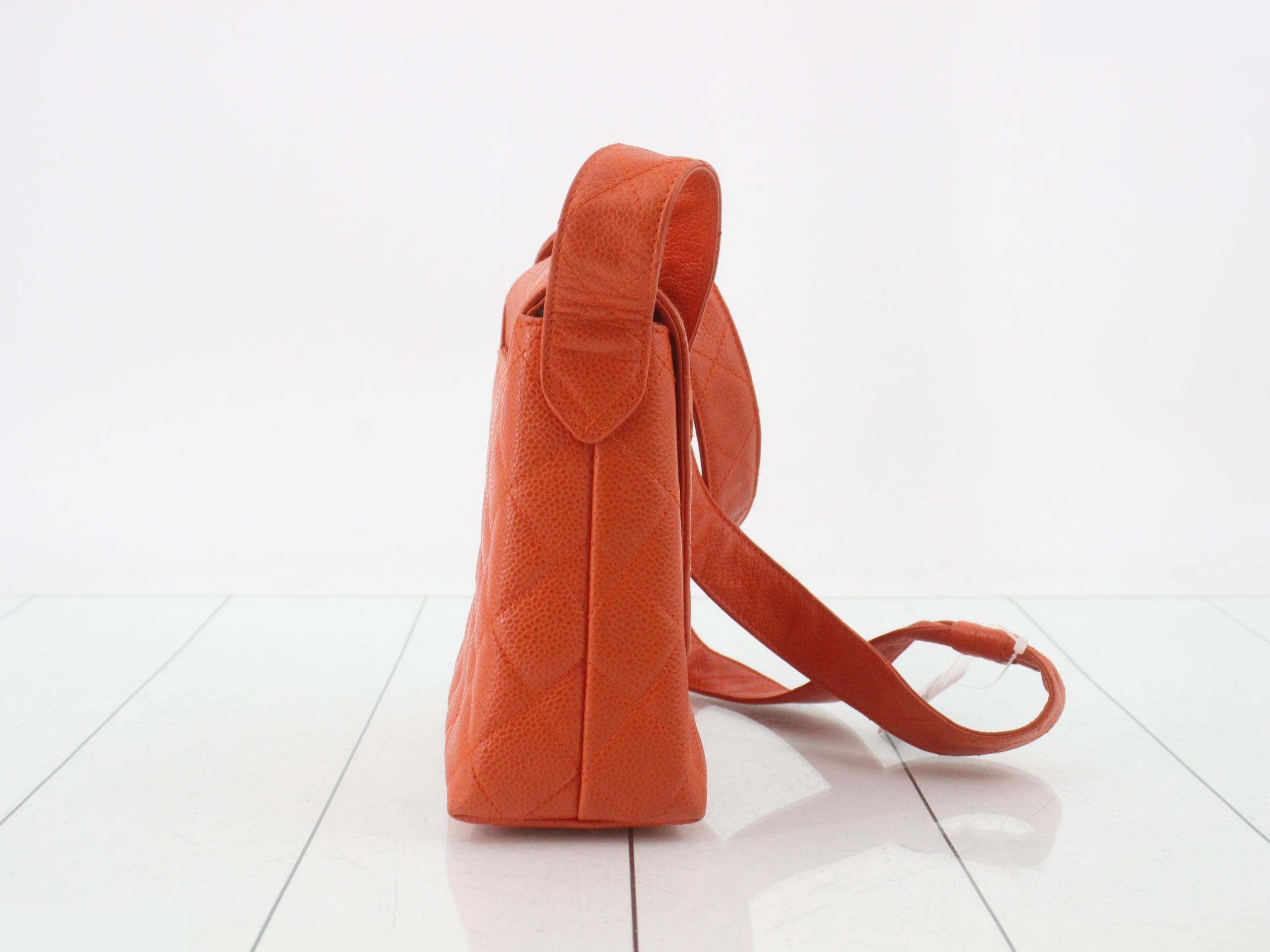 Caviar leather matelassé shoulder bag with Coco mark — view 4