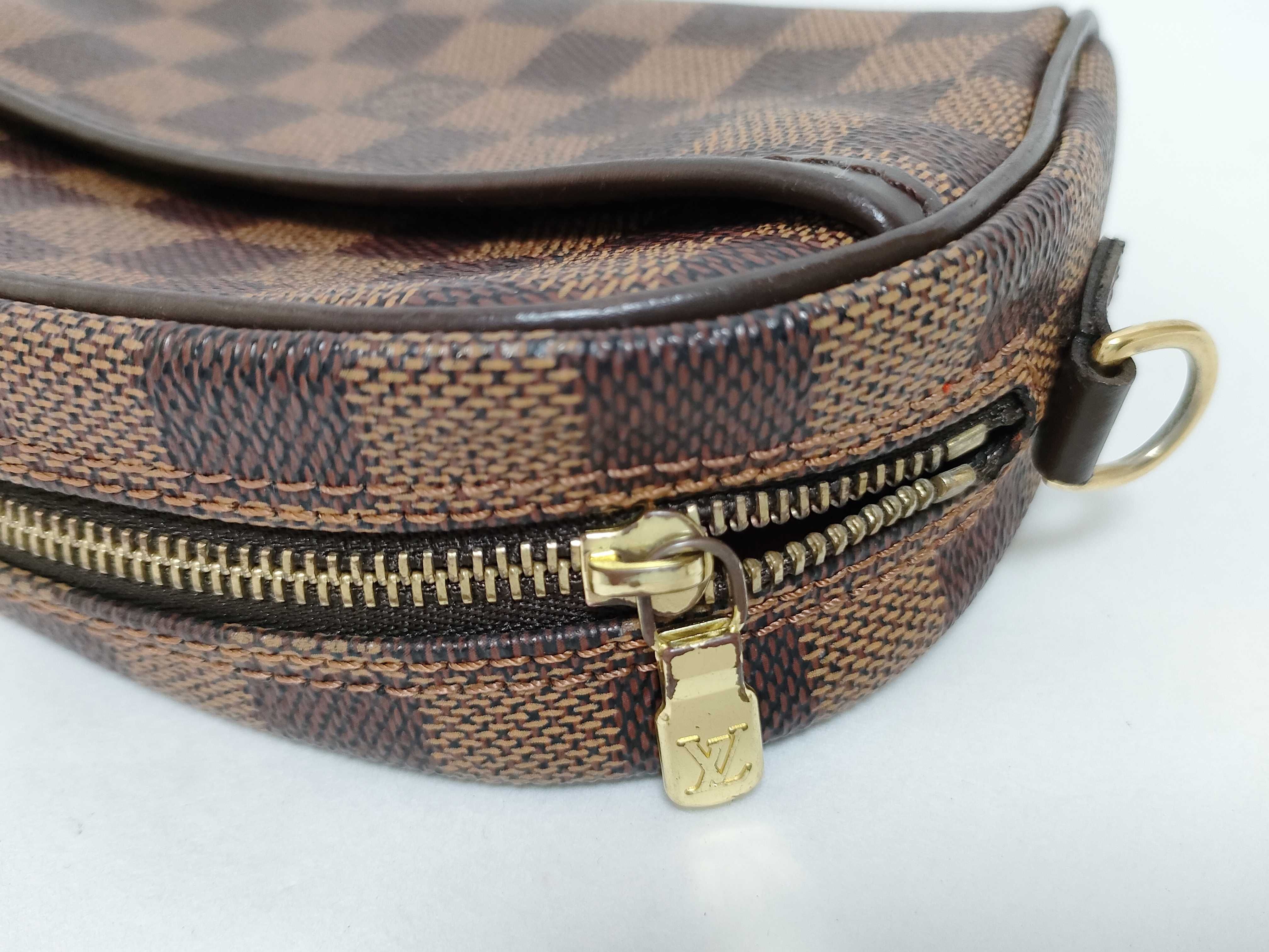 Damier N51296 Pochette Ipanema S EBENE Coated Canvas Pouch — view 12