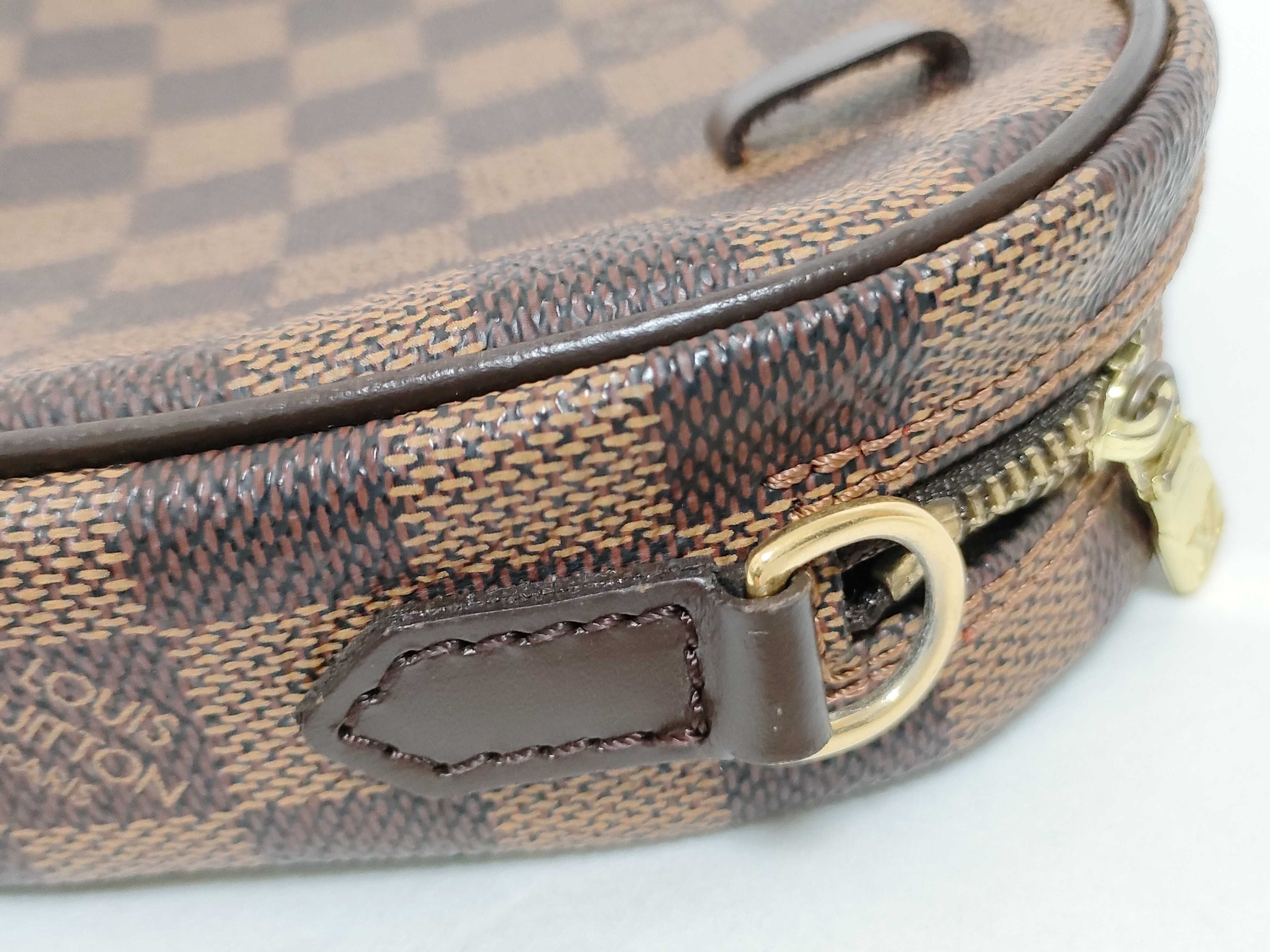 Damier N51296 Pochette Ipanema S EBENE Coated Canvas Pouch — view 4