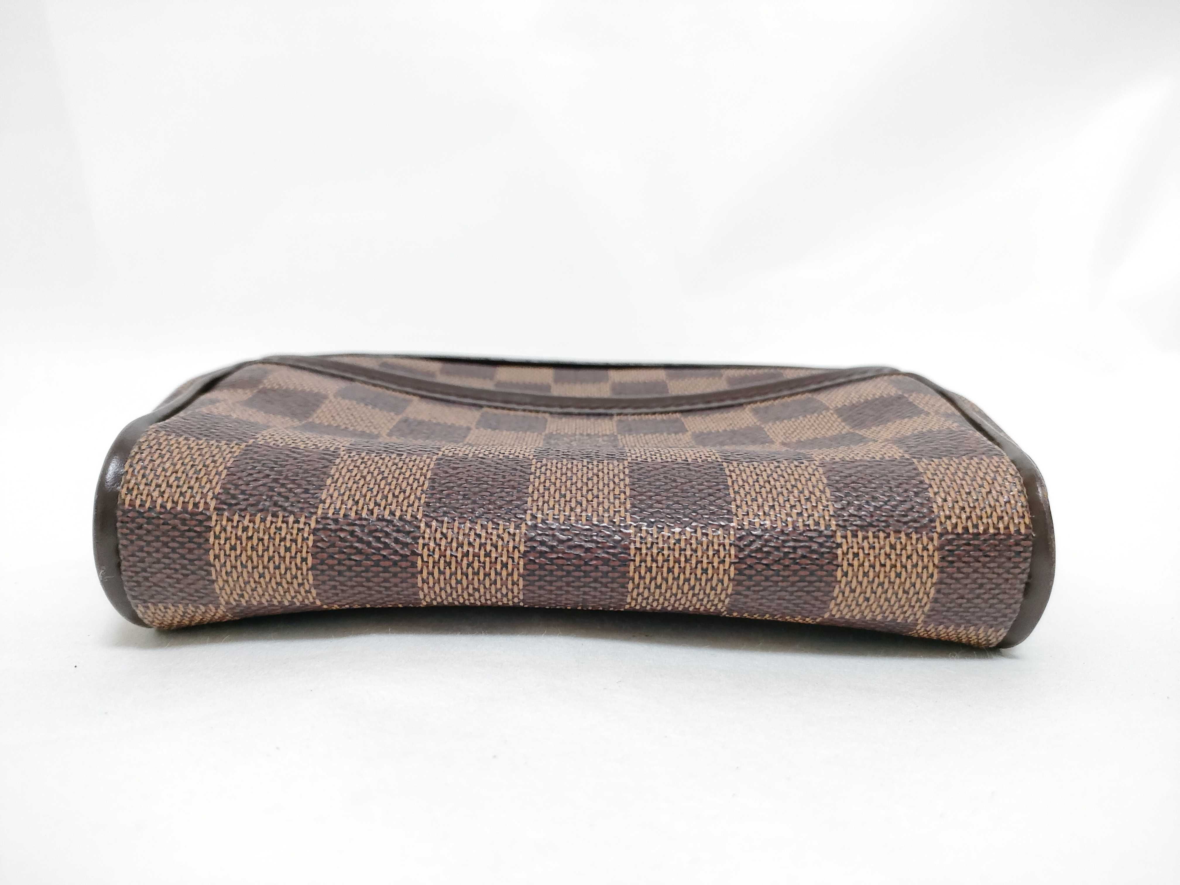Damier N51296 Pochette Ipanema S EBENE Coated Canvas Pouch — view 7