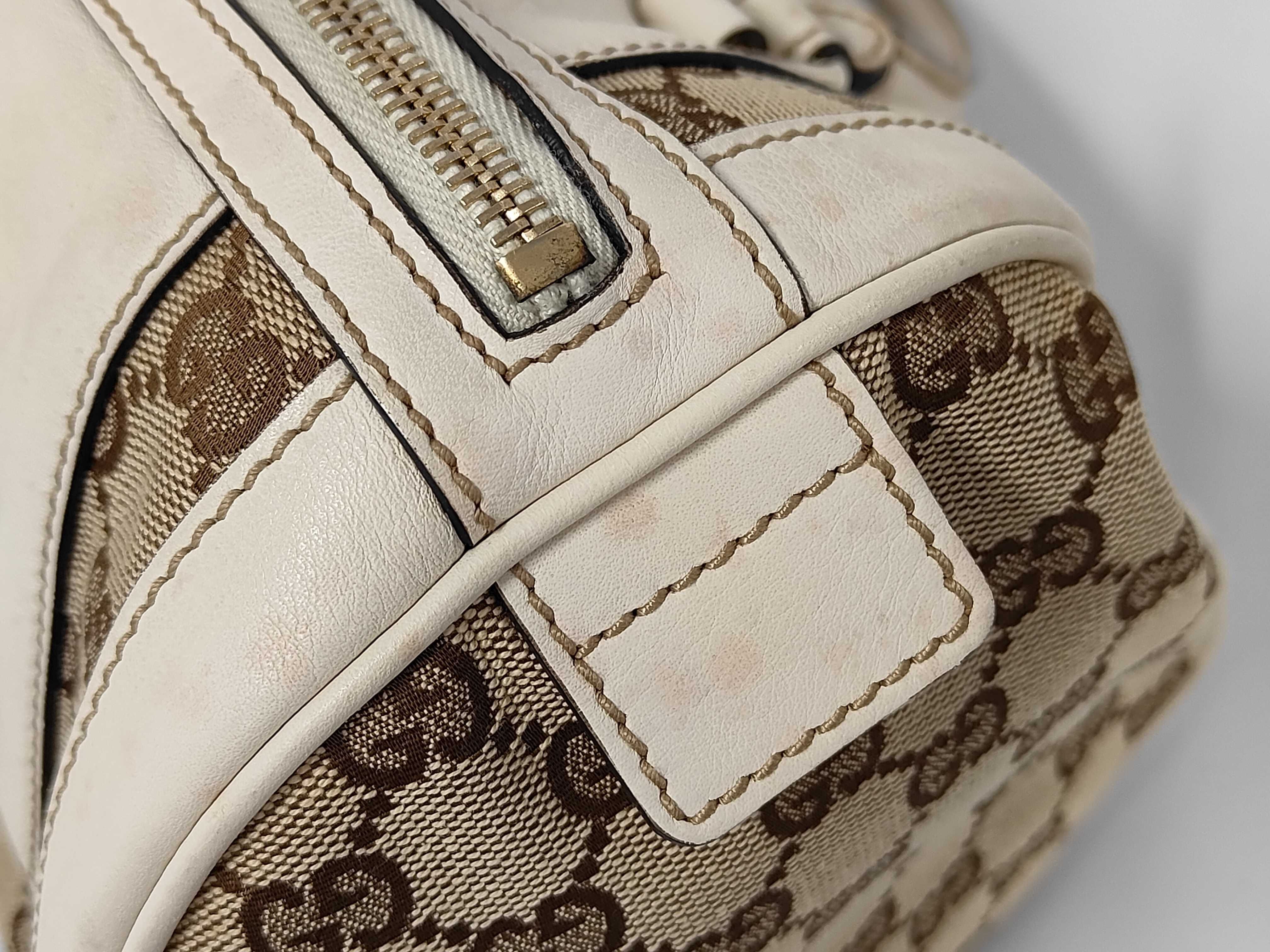 Drum-shaped GG Canvas Flower Handbag — view 8