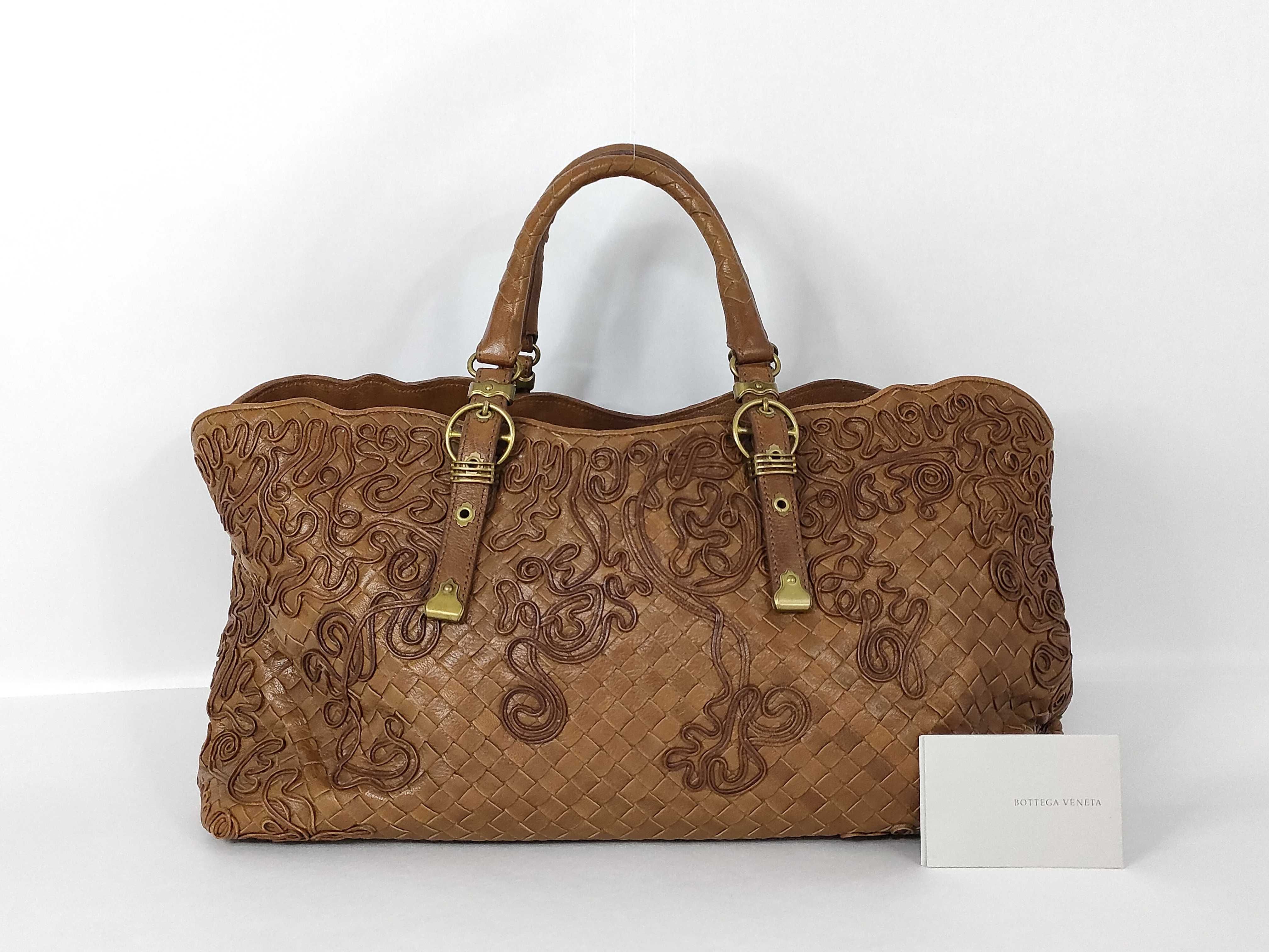 Intrecciato Handbag Leather 162511V0CC02510 Brown BC Handbag