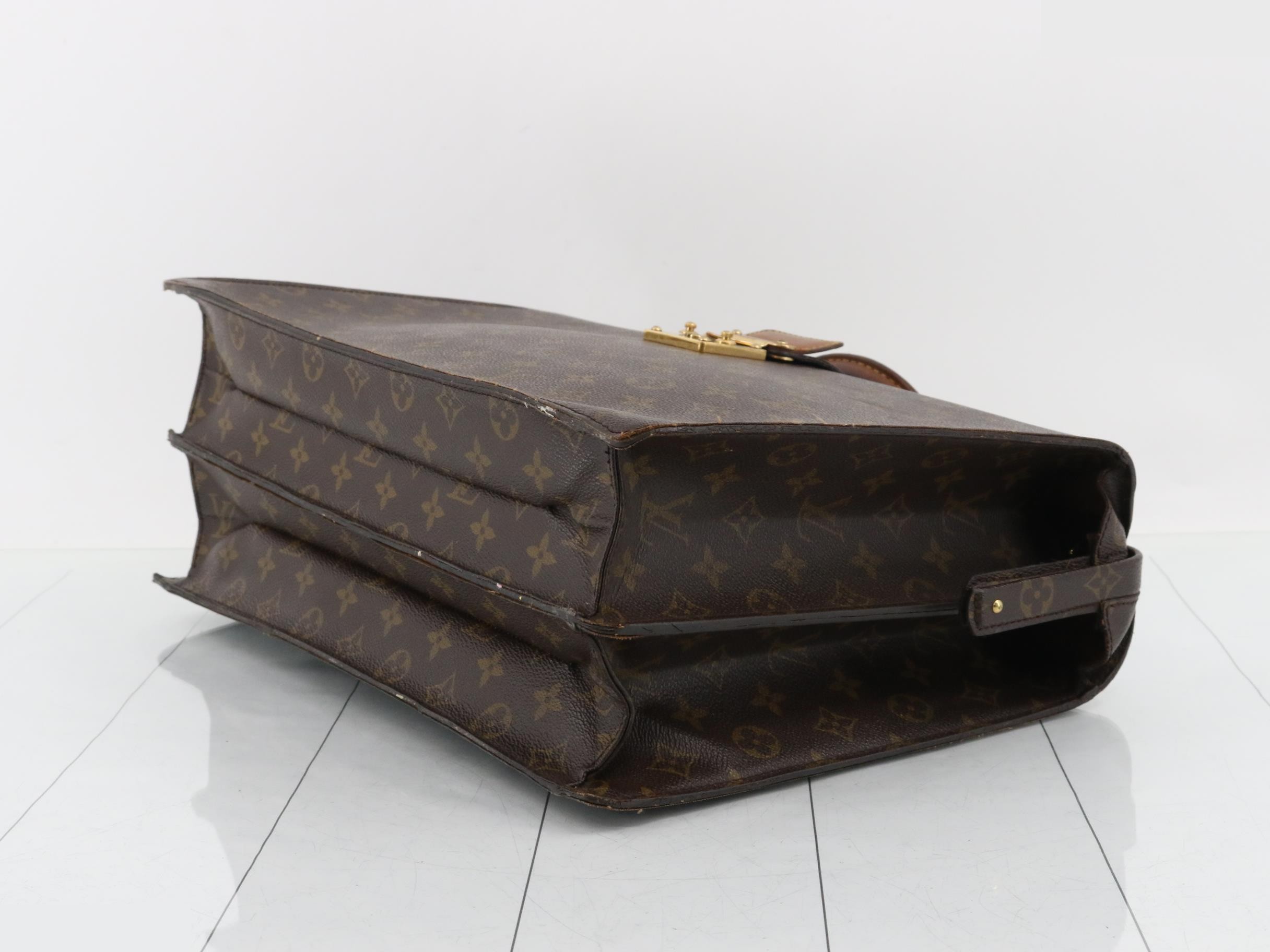 Monogram Serviette Fermoire Business Bag — view 6