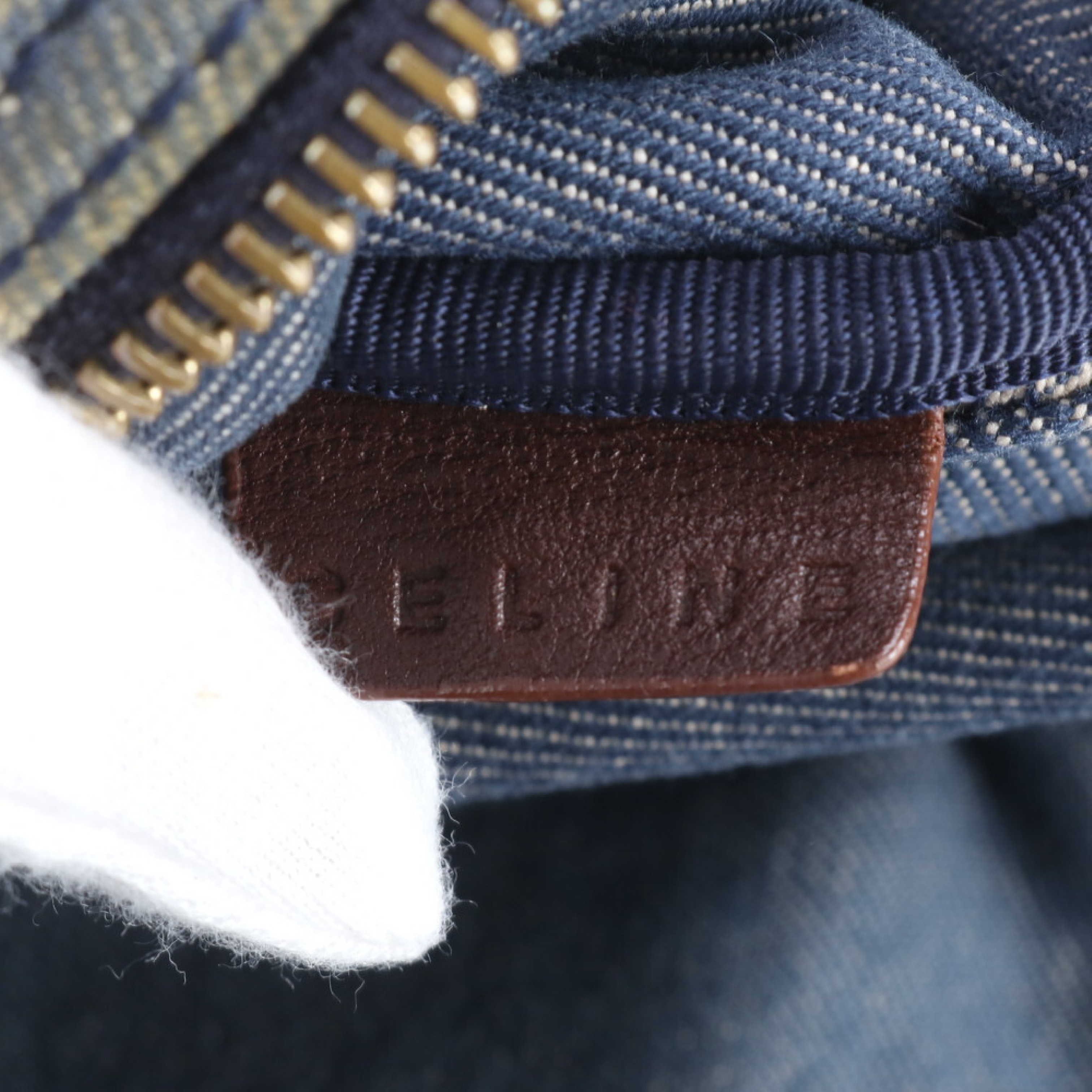 Macadam Denim Croissant Shoulder Bag — view 6