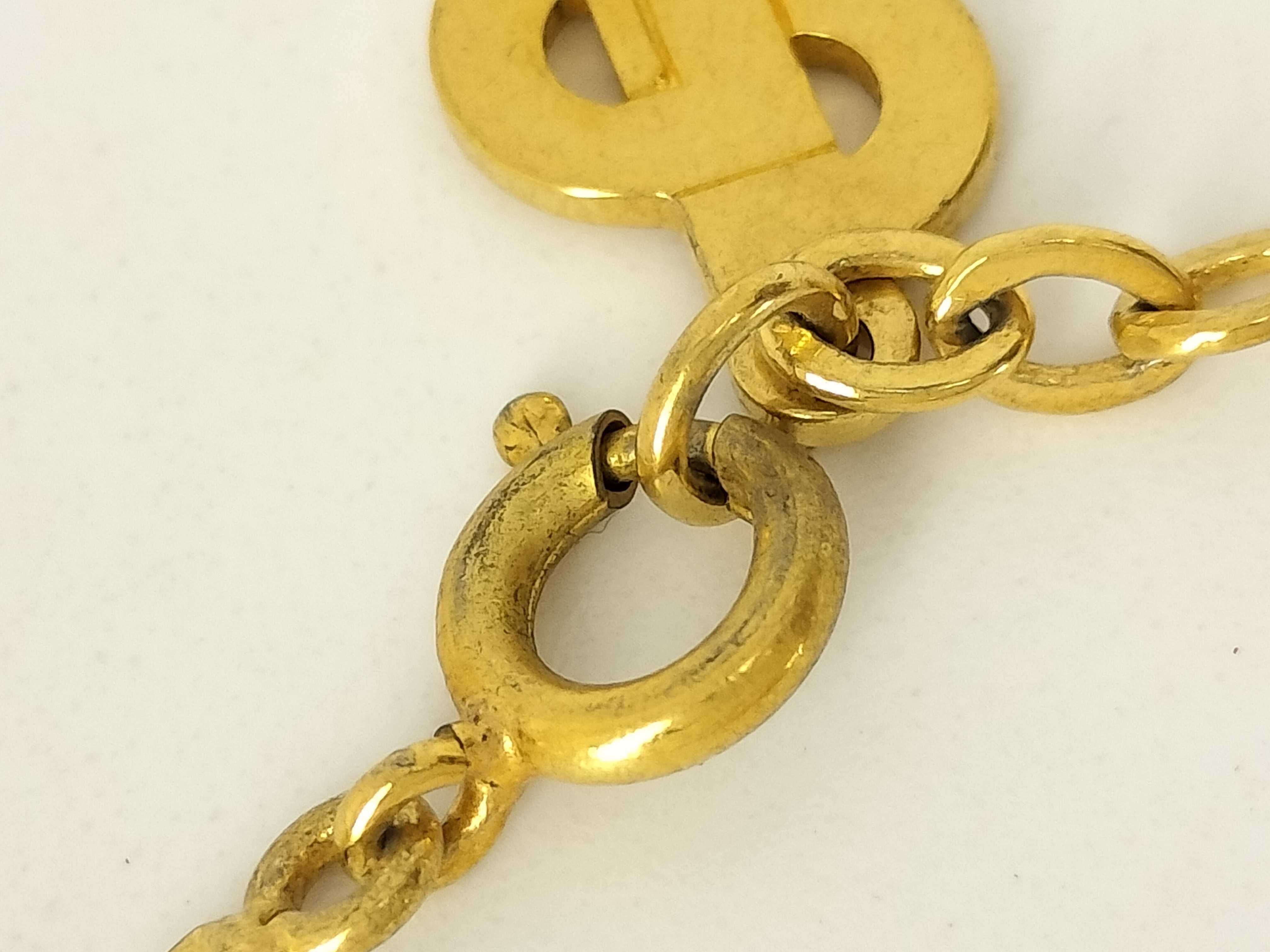 Givenchy Gold Rhinestone Pearl Bracelet/Bangle — view 4