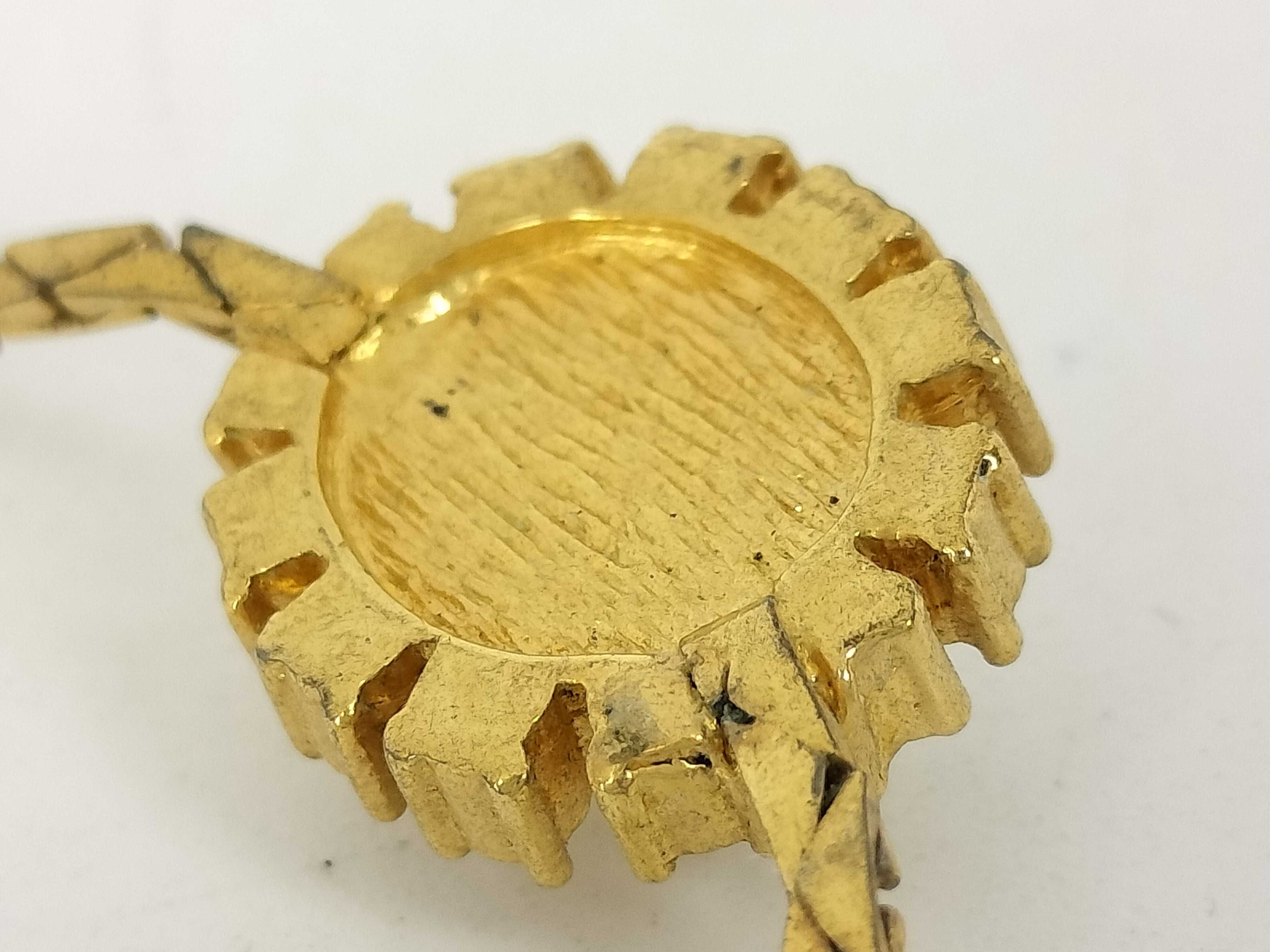 Givenchy Gold Rhinestone Pearl Bracelet/Bangle — view 10
