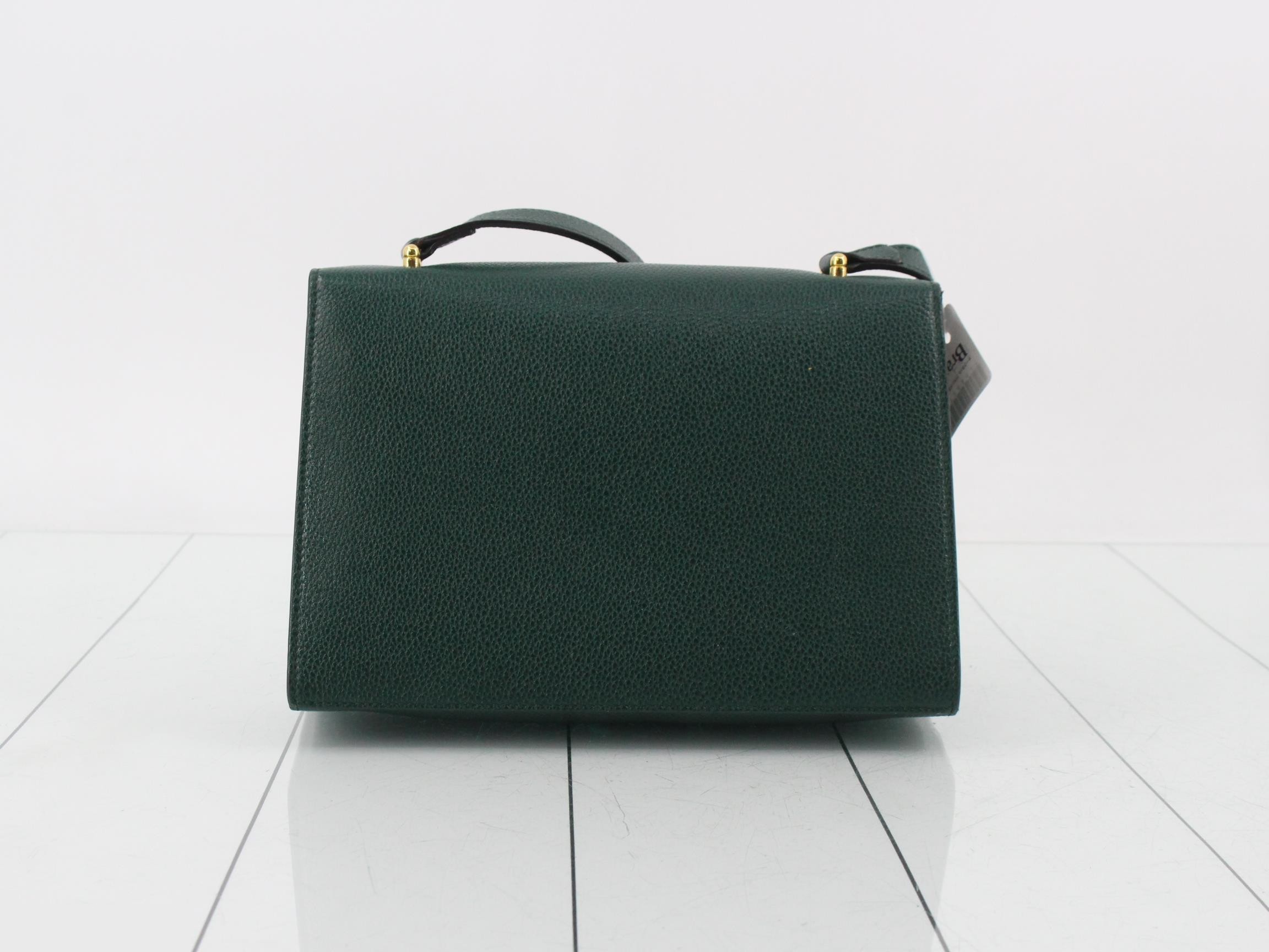Zumi Leather Shoulder Bag, Green — view 2