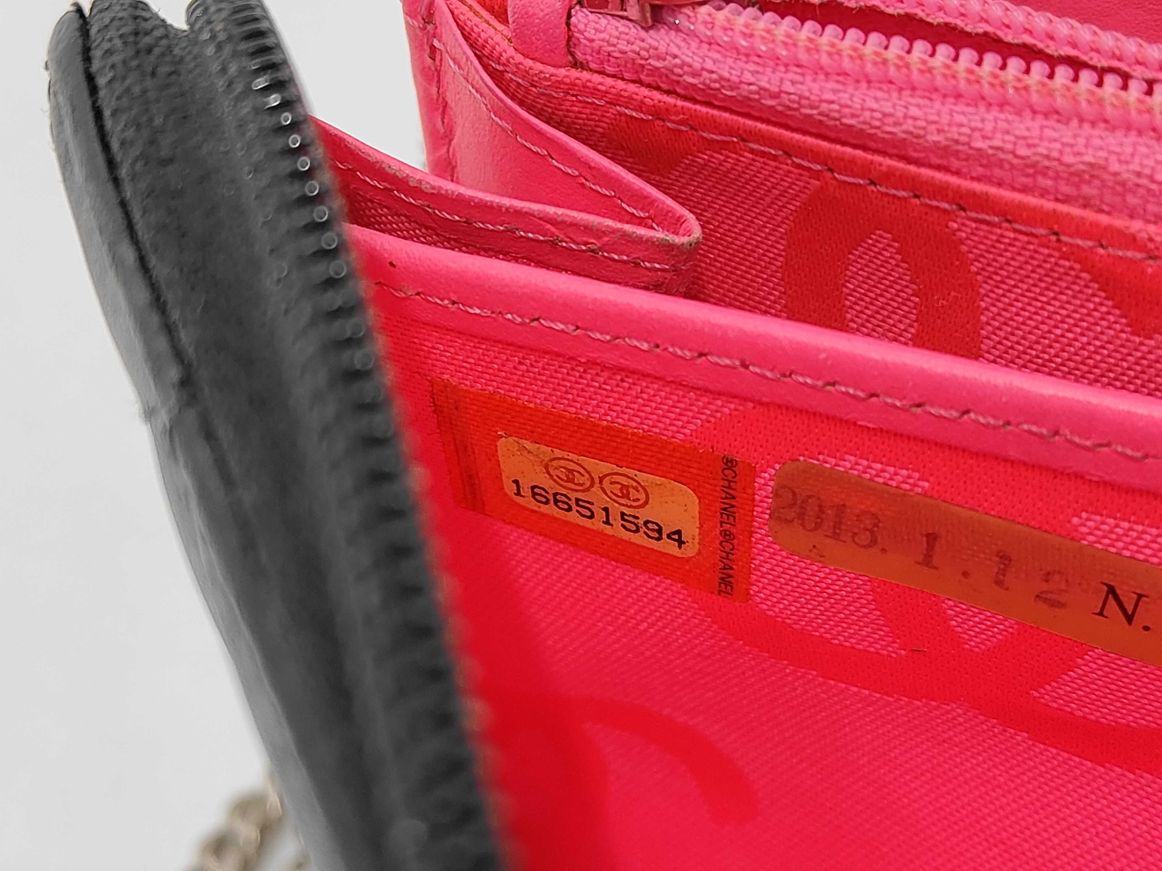 Cambon Round Zip Long Wallet with Serial Number Sticker (16 series) — view 11