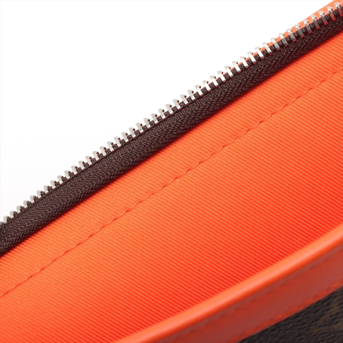 Monogram Macassar Canvas Pochette Voyage MM M82855 Brown x Orange RFID Reactive — view 9