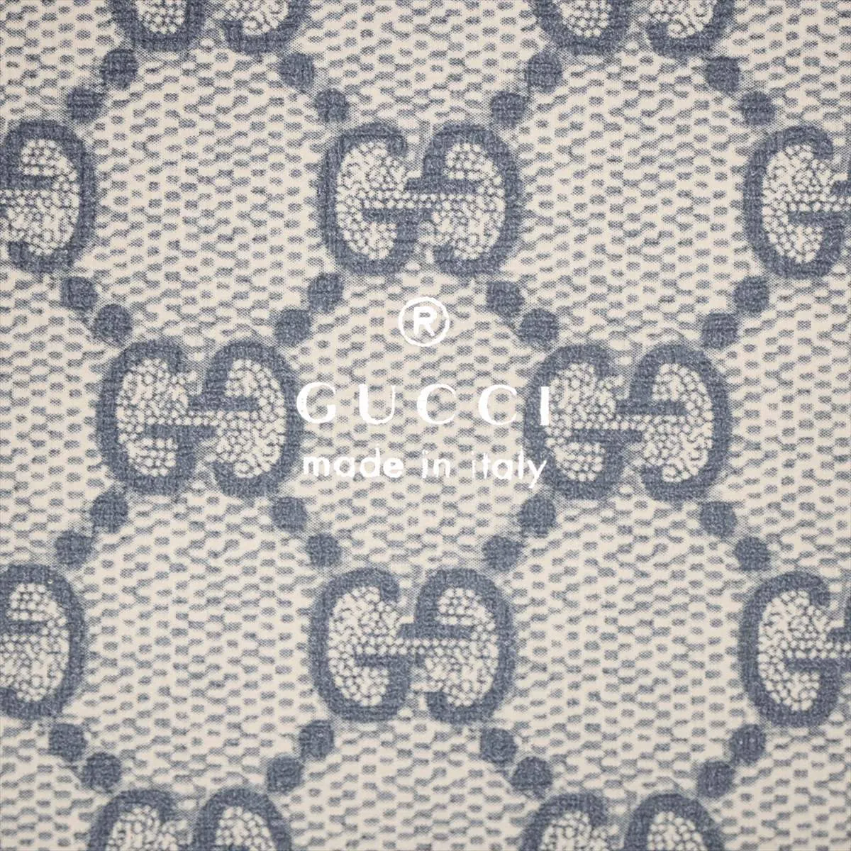 Logo Print Canvas x Leather 2-Way Handbag, Beige x Navy, 772144 — view 10