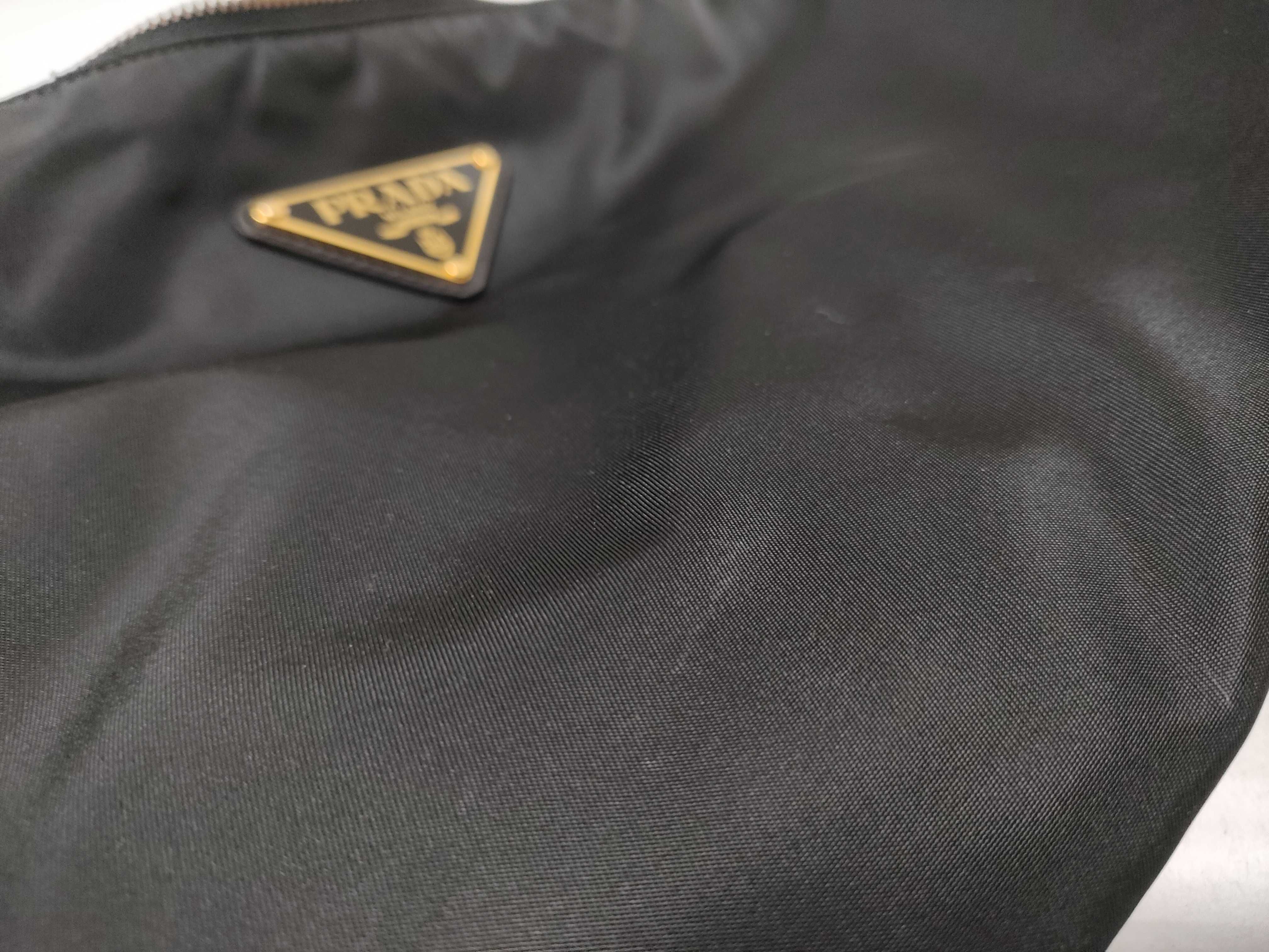 Nylon Prada One-Shoulder Handbag Nylon Triangle Logo Handbag — view 13