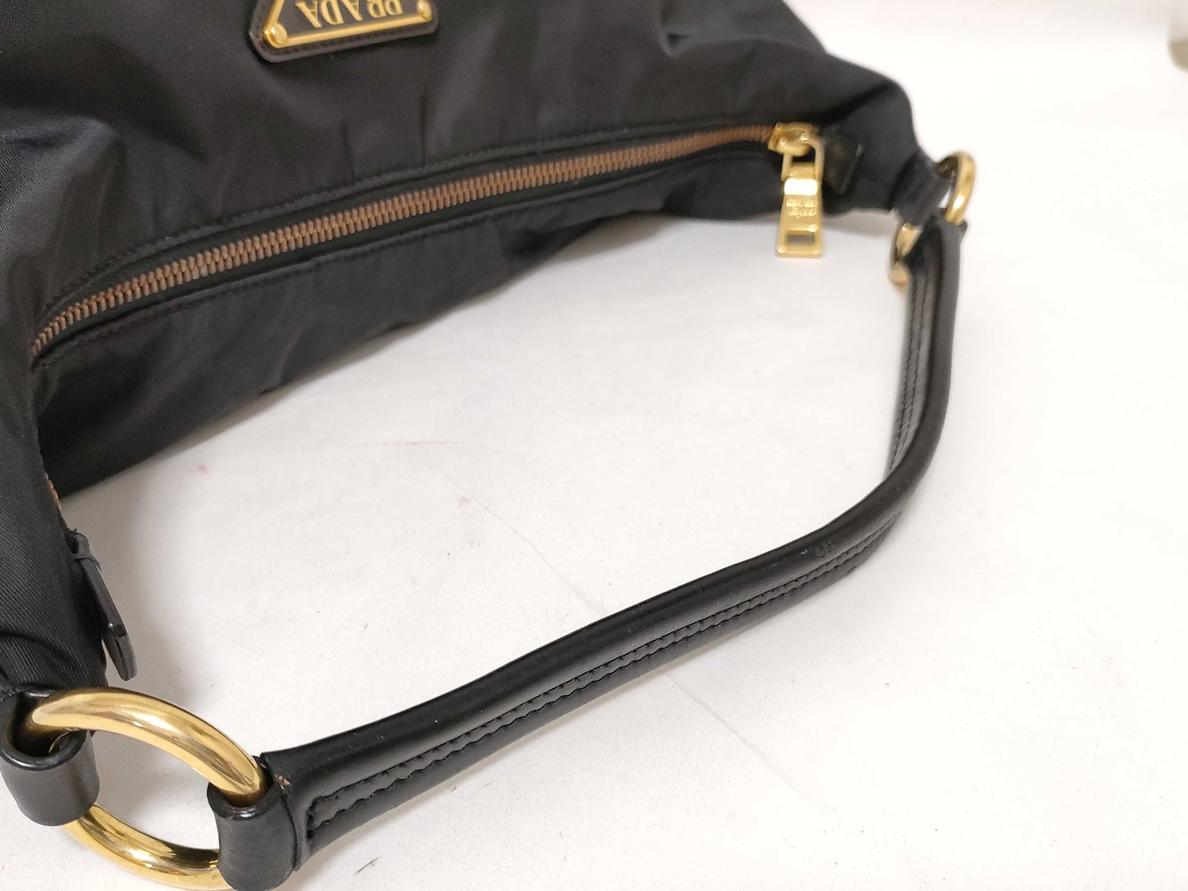 Nylon Prada One-Shoulder Handbag Nylon Triangle Logo Handbag — view 3