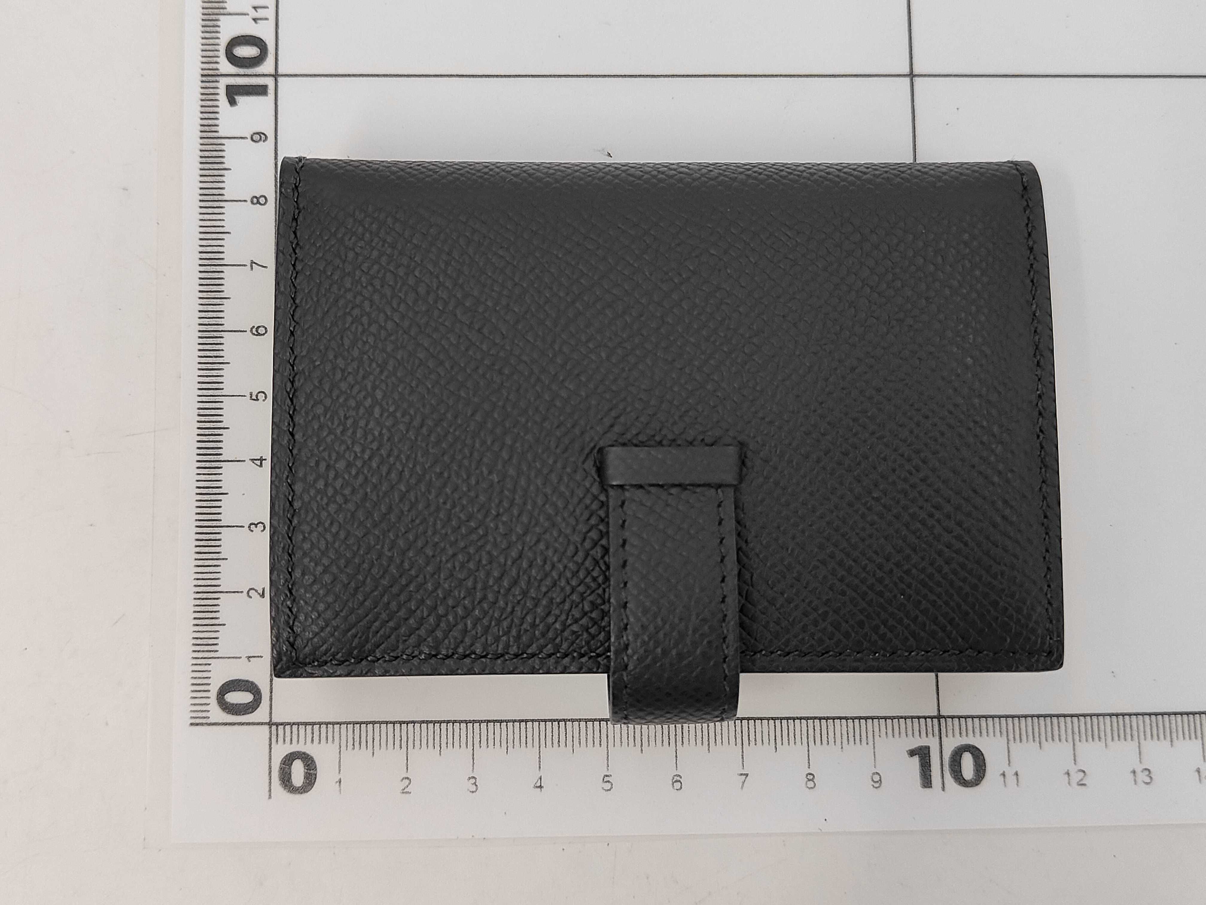 Bearn Mini Veau Epsom Compact Wallet Black K Stamp Wallet — view 2