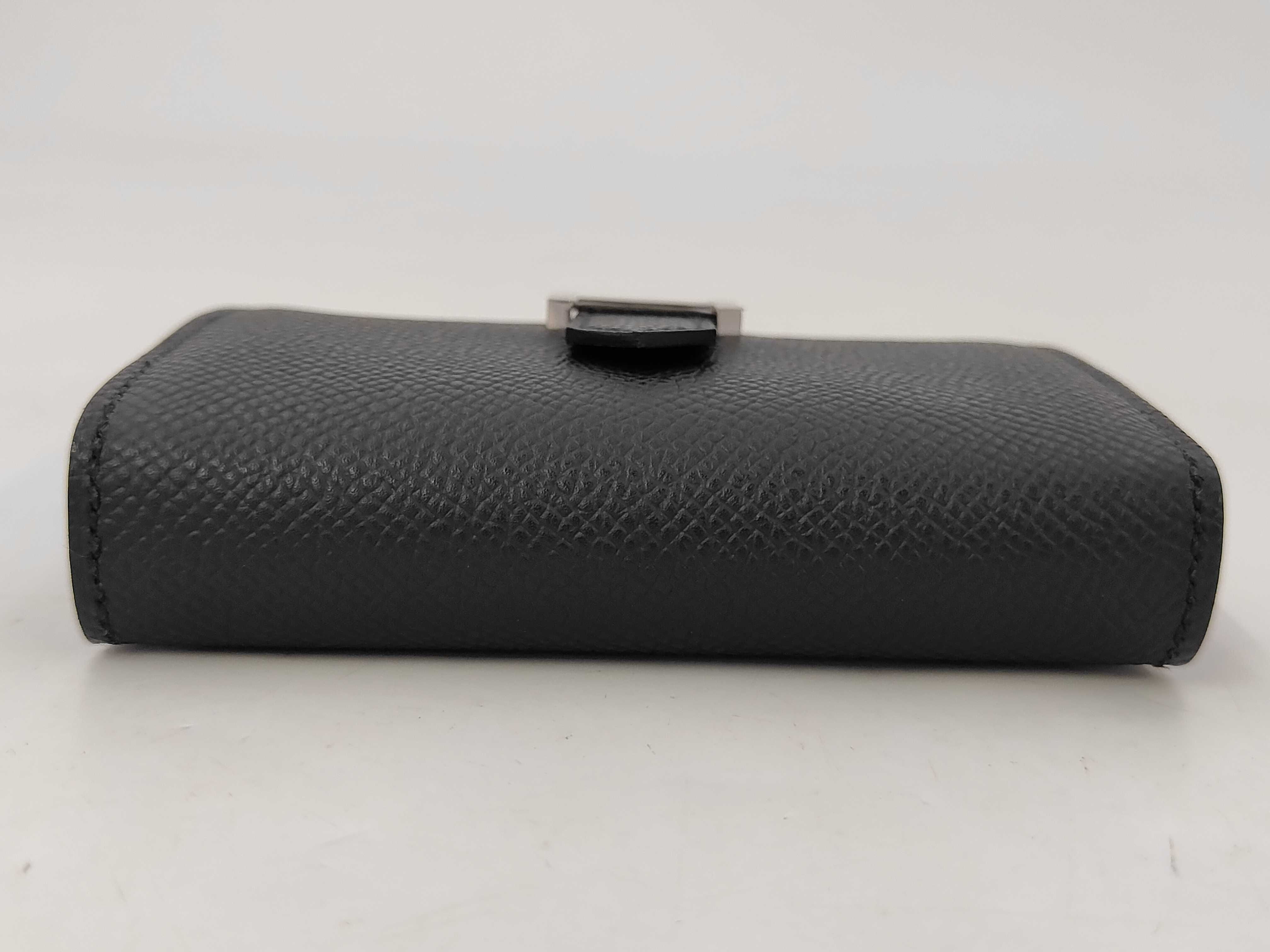 Bearn Mini Veau Epsom Compact Wallet Black K Stamp Wallet — view 4