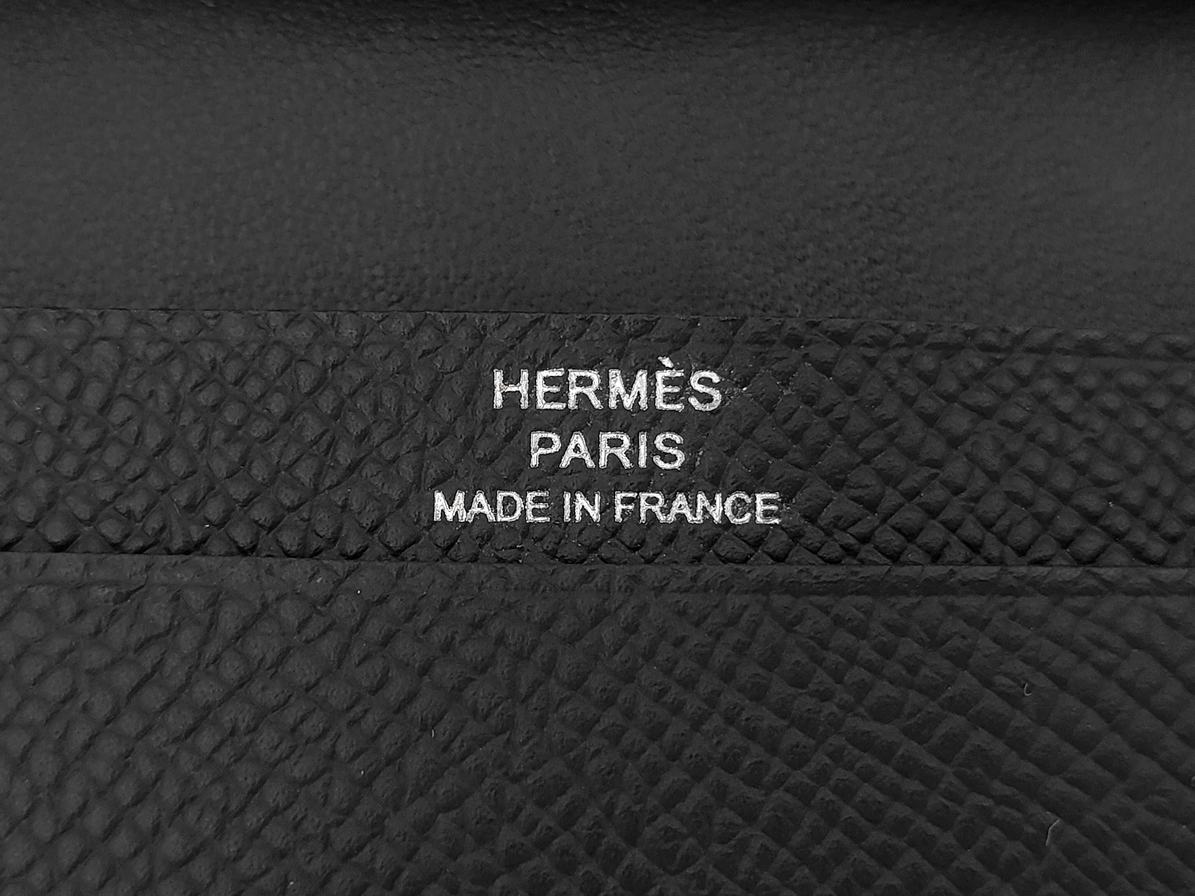 Bearn Mini Veau Epsom Compact Wallet Black K Stamp Wallet — view 8