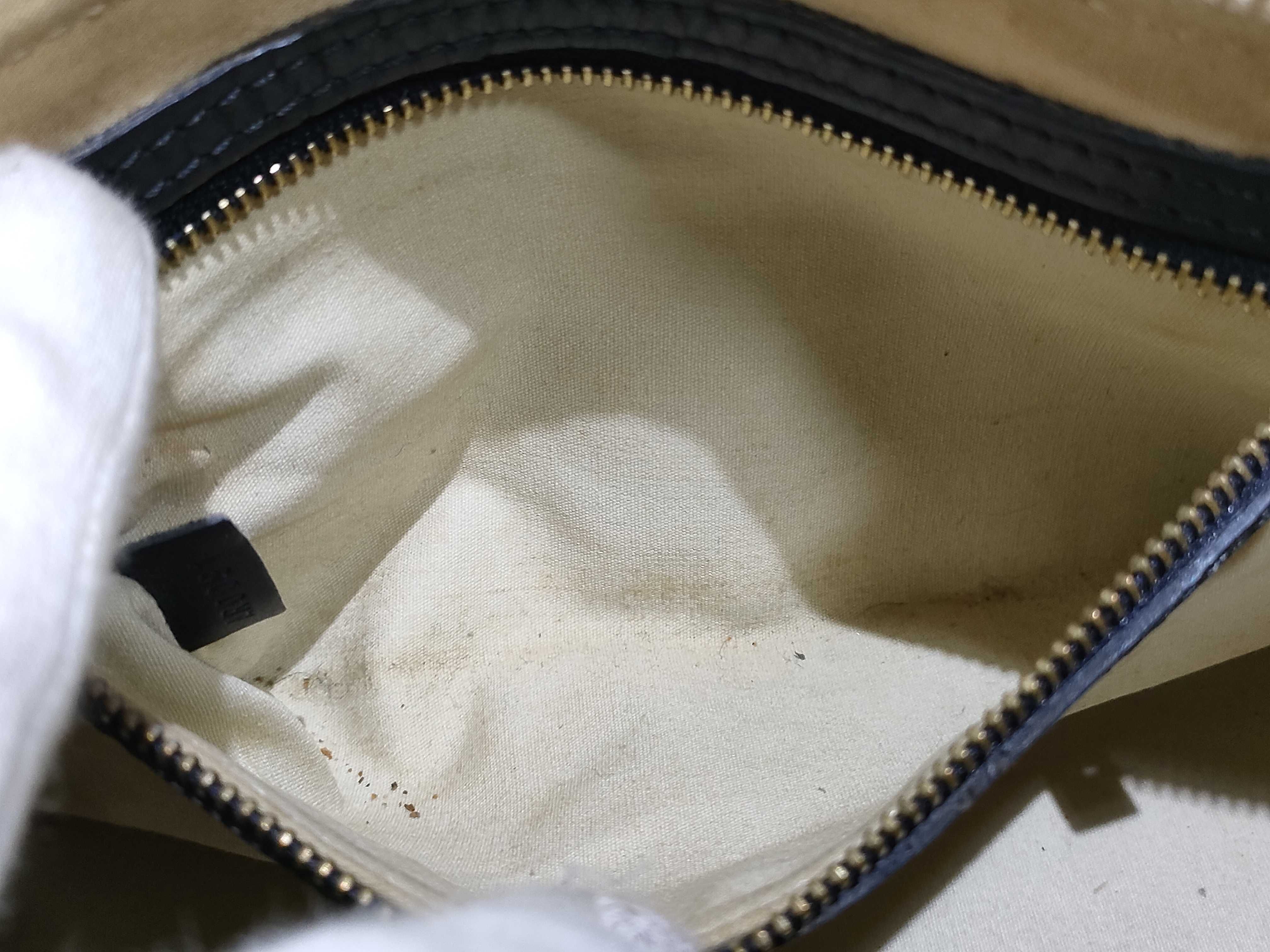 Monogram Denim Louis Vuitton Monogram Mini Alma Long M92205 AR0091 Gray x Navy Handbag — view 10