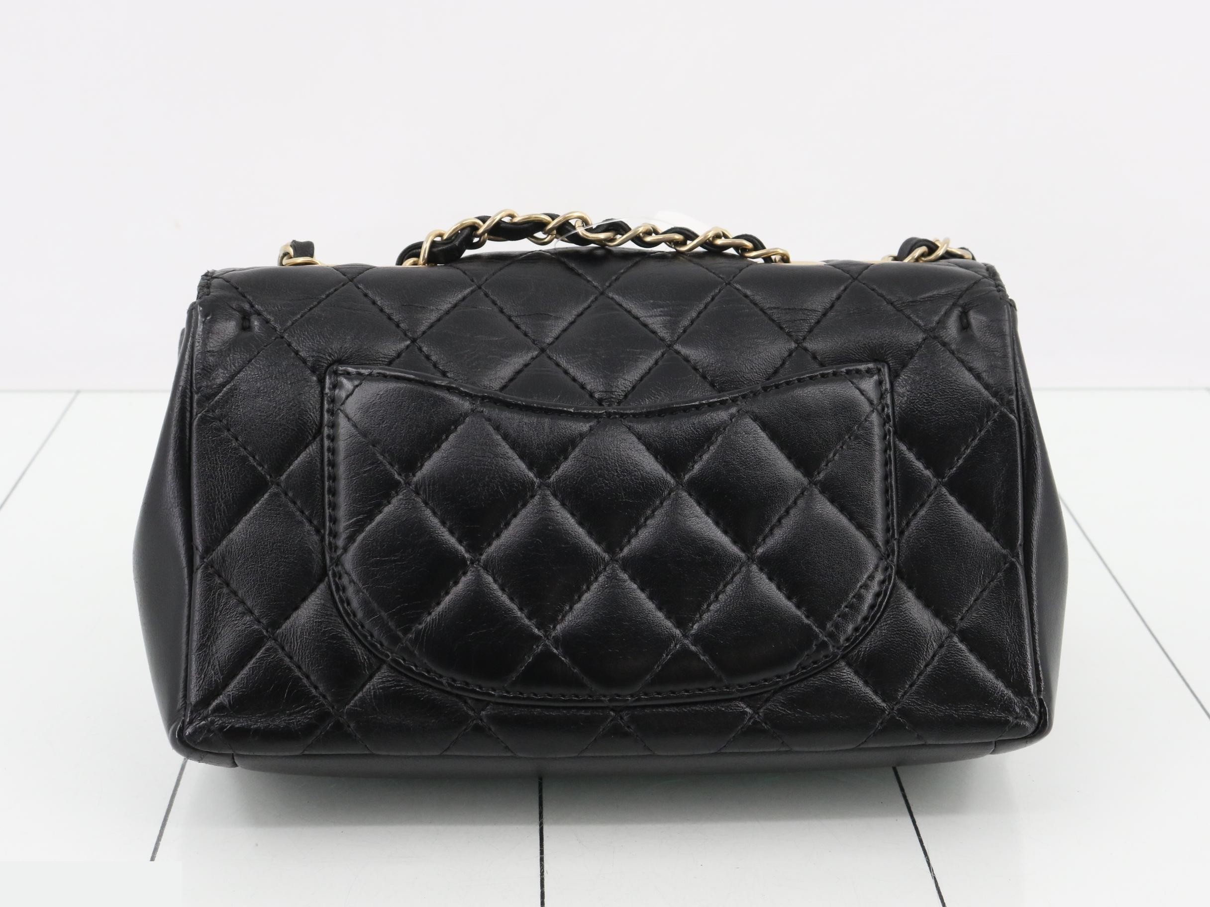 Matelassé Diana 22 Lambskin Double Chain Shoulder Bag, Black, Series 2 — view 2