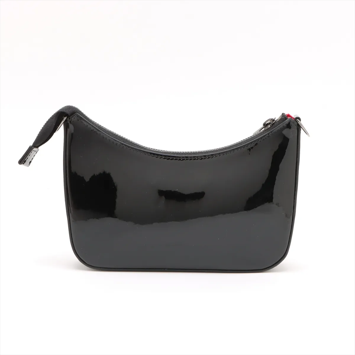 Patent Leather 2WAY Shoulder Bag Black — view 2