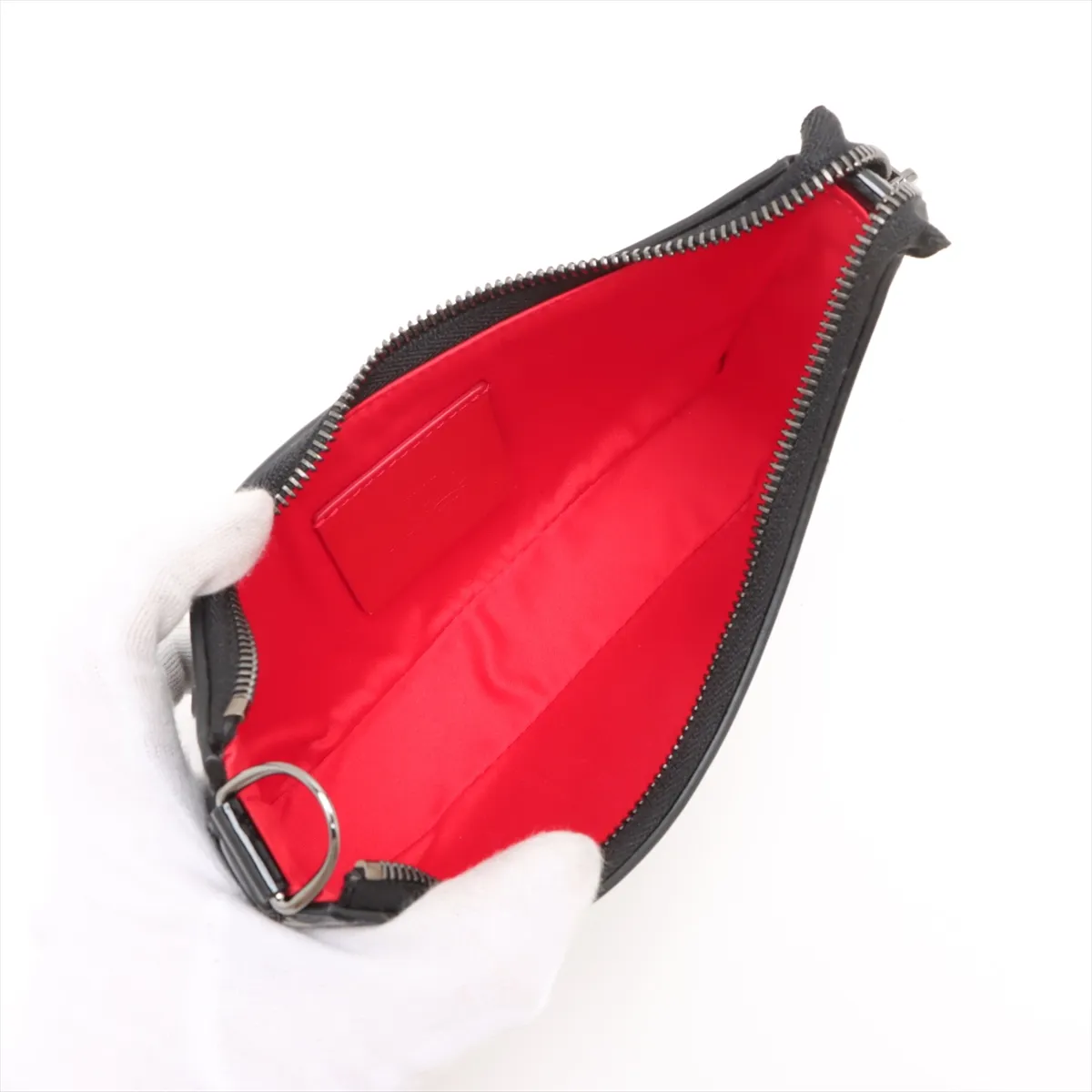 Patent Leather 2WAY Shoulder Bag Black — view 7