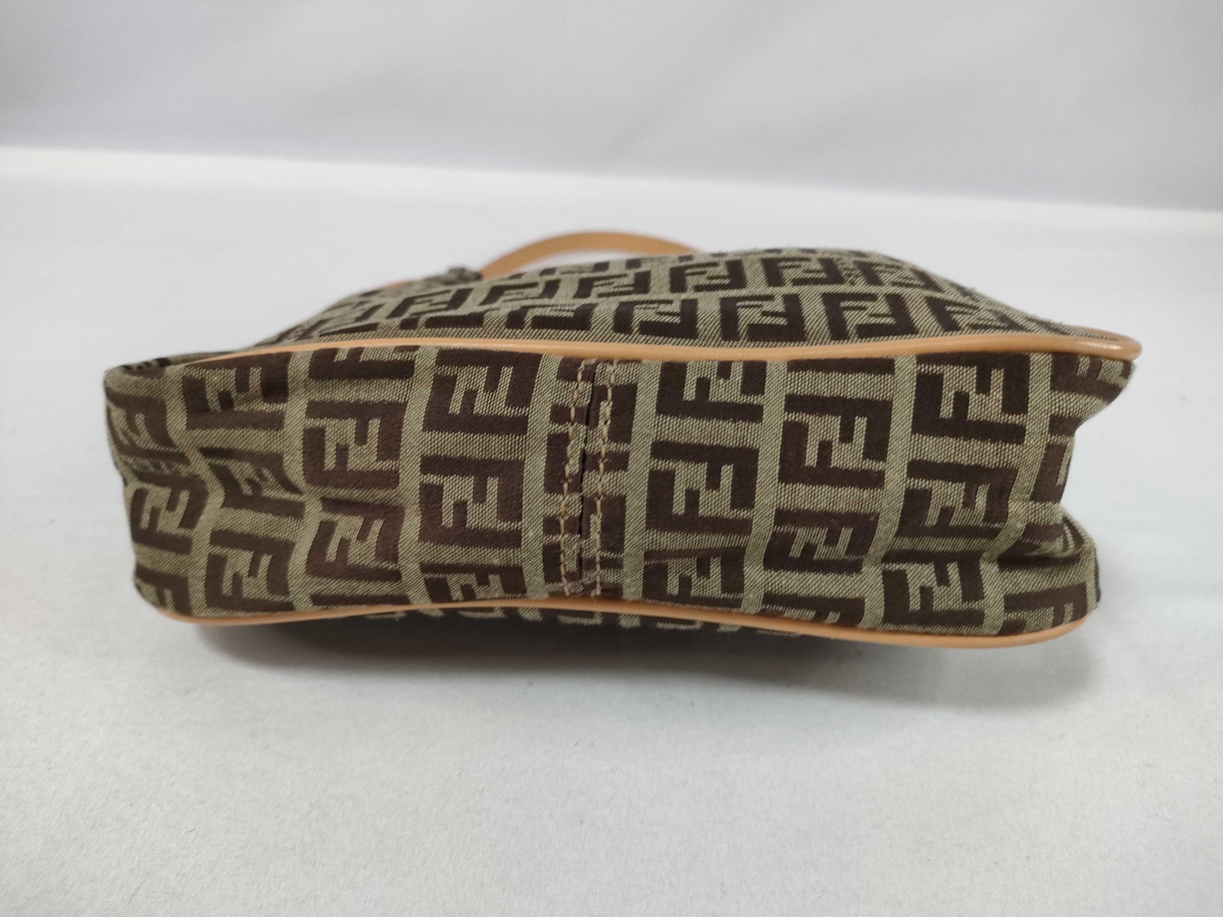 Mini Shoulder Bag, One-Shoulder, Canvas, Beige Shoulder Bag — view 7