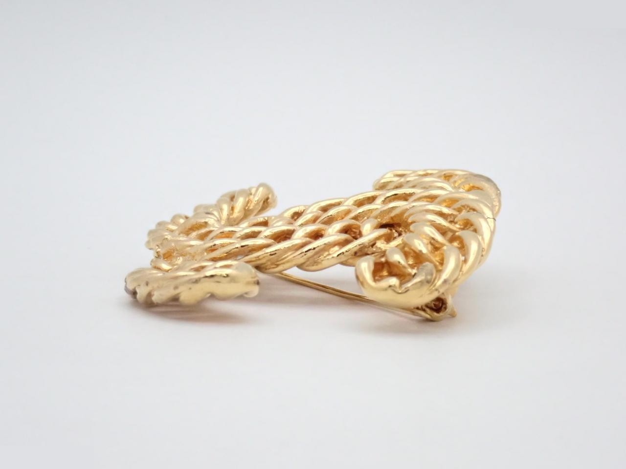Coco Gold Chain Brooch — view 3