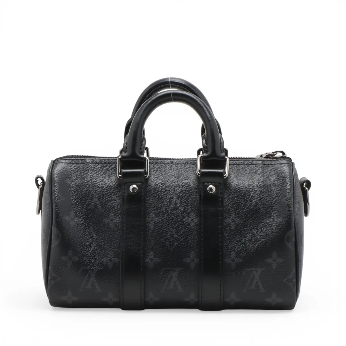 Monogram Eclipse Keepall Bandoulière 25 M46271 Black x Gray — view 2