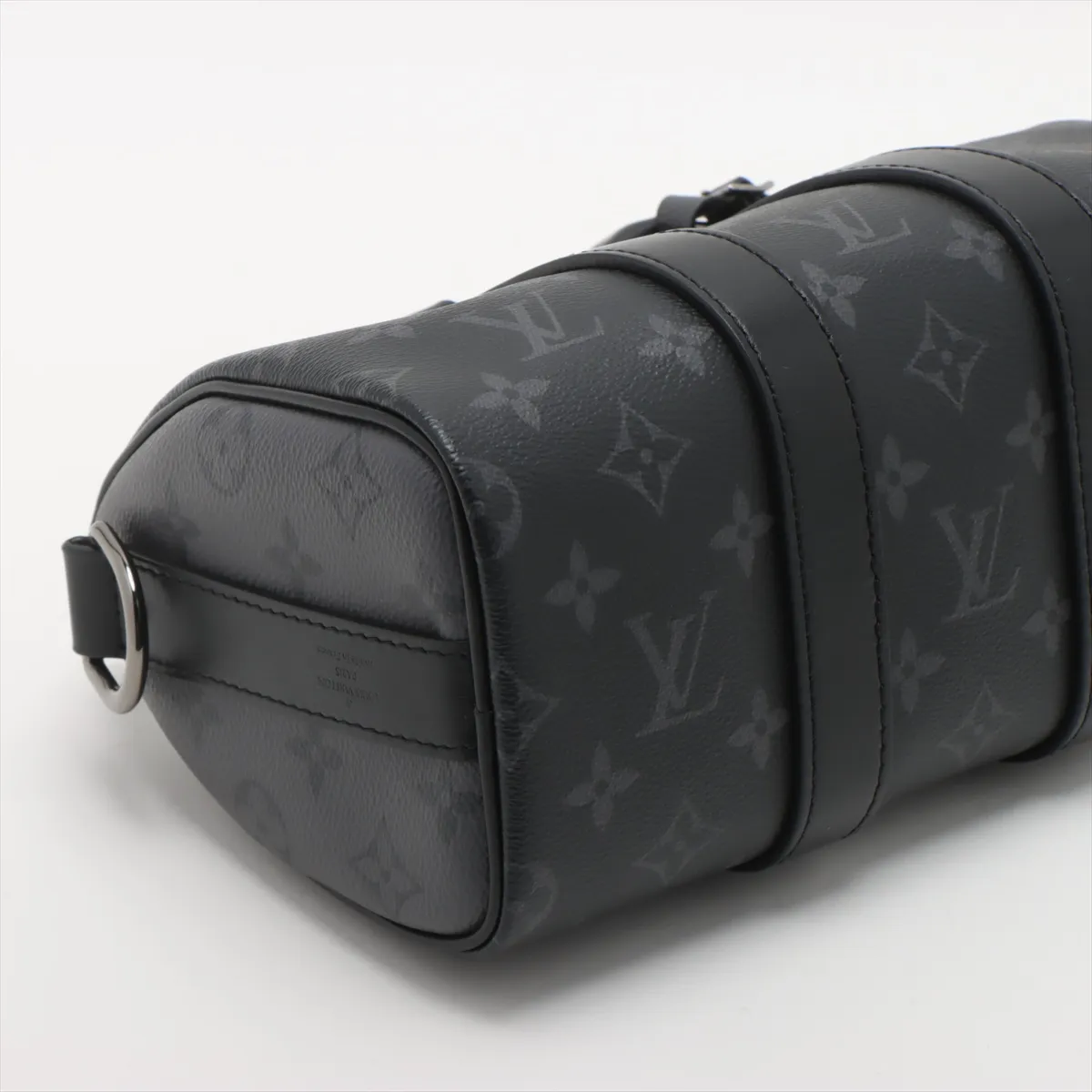 Monogram Eclipse Keepall Bandoulière 25 M46271 Black x Gray — view 4