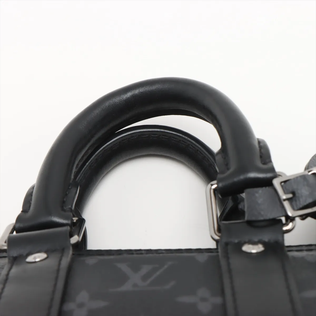 Monogram Eclipse Keepall Bandoulière 25 M46271 Black x Gray — view 6