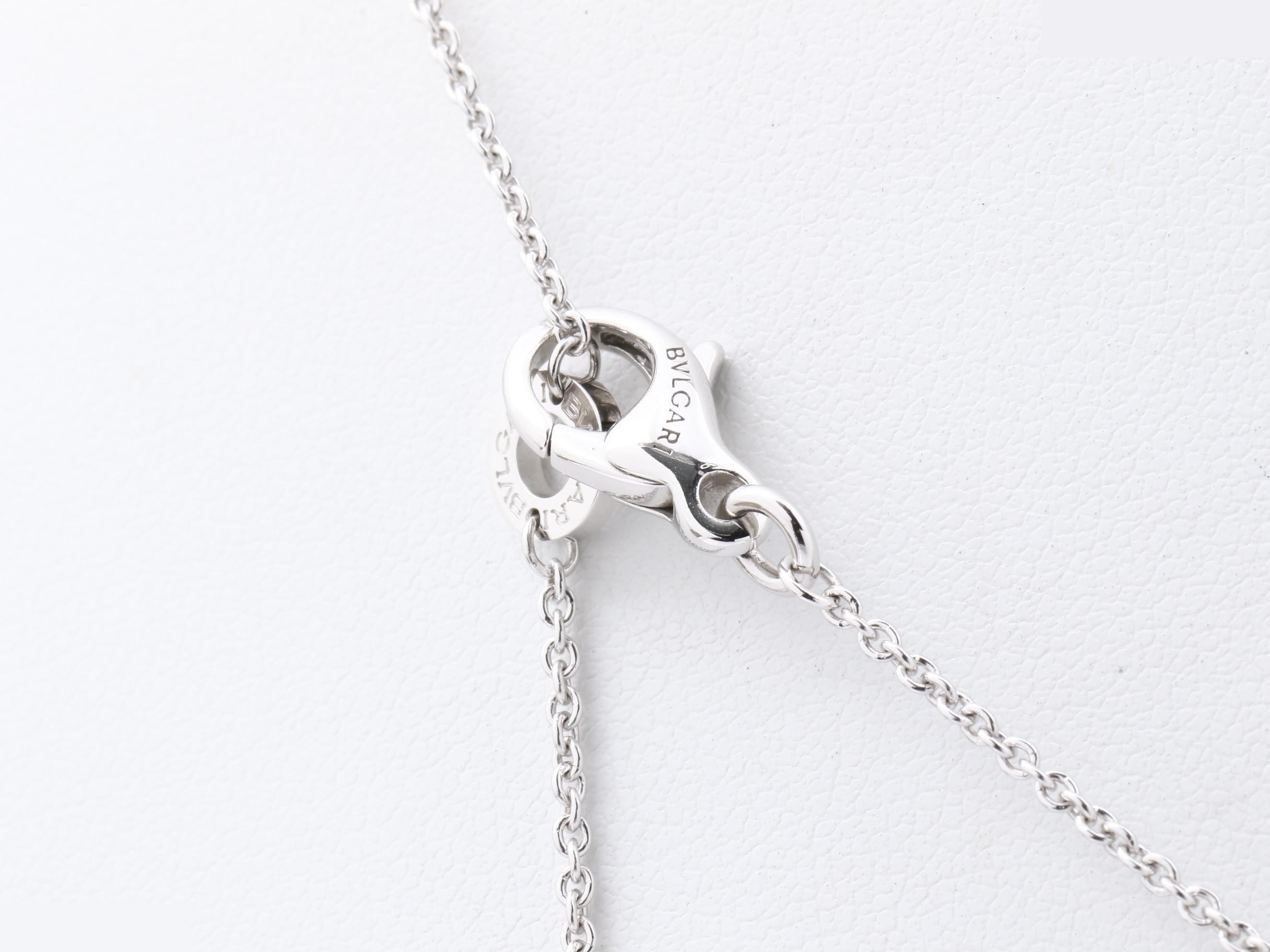 necklace, 750 white gold, 9.9g, diamond, chain approximately 46cm. — view 5