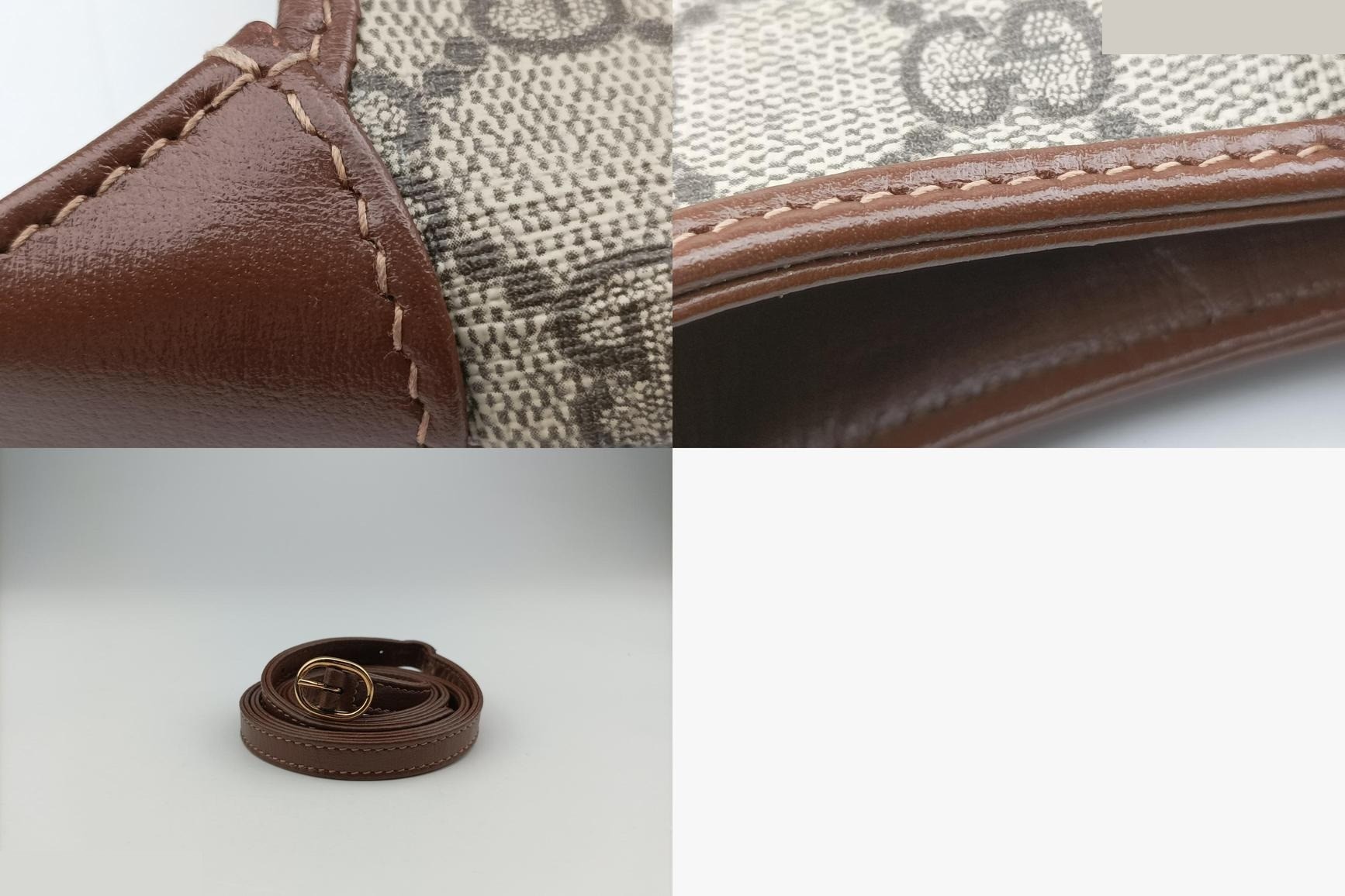 Jackie 1961 GG Supreme PVC Coated Canvas Brown — view 11