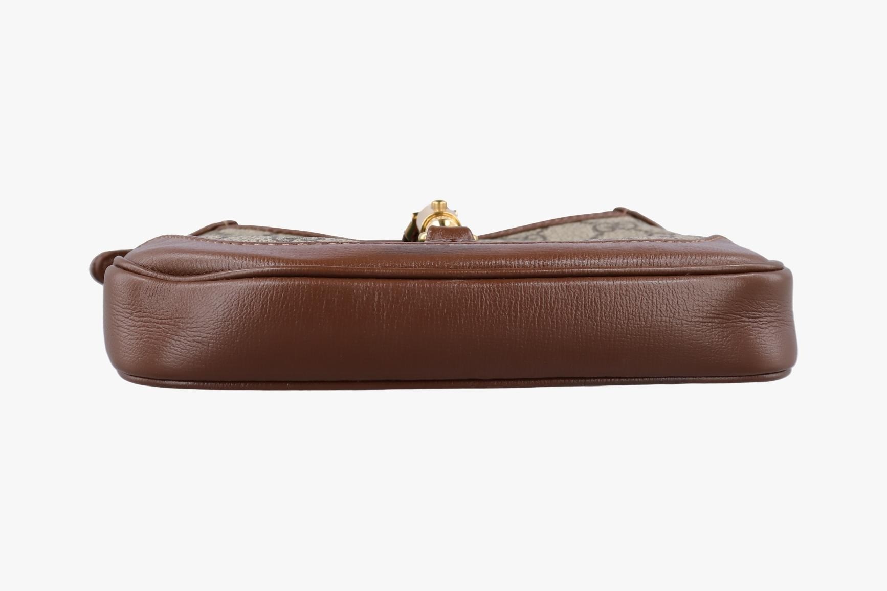 Jackie 1961 GG Supreme PVC Coated Canvas Brown — view 3