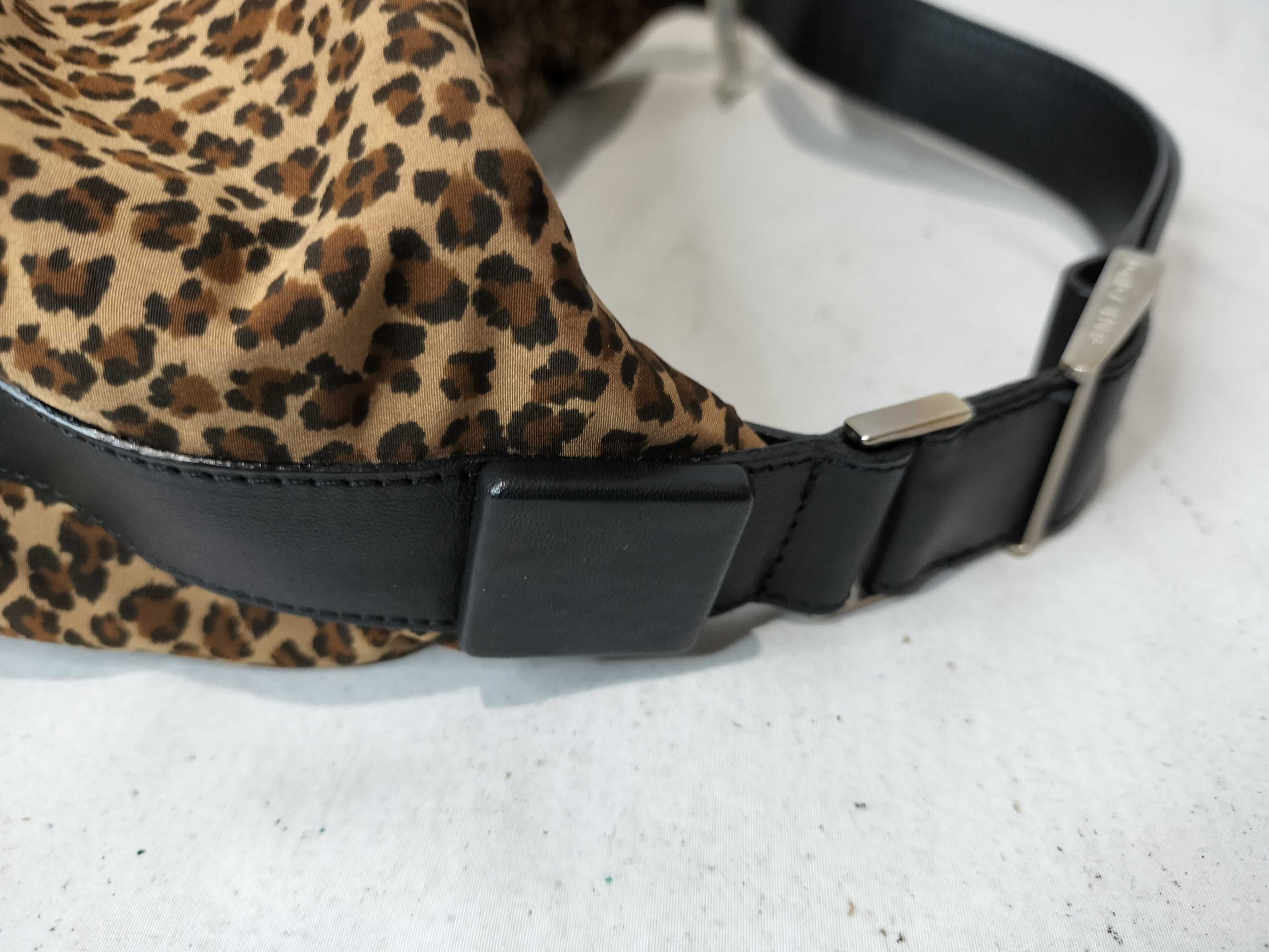 Leopard Print Nylon One-Shoulder Handbag (Almost New) — view 5