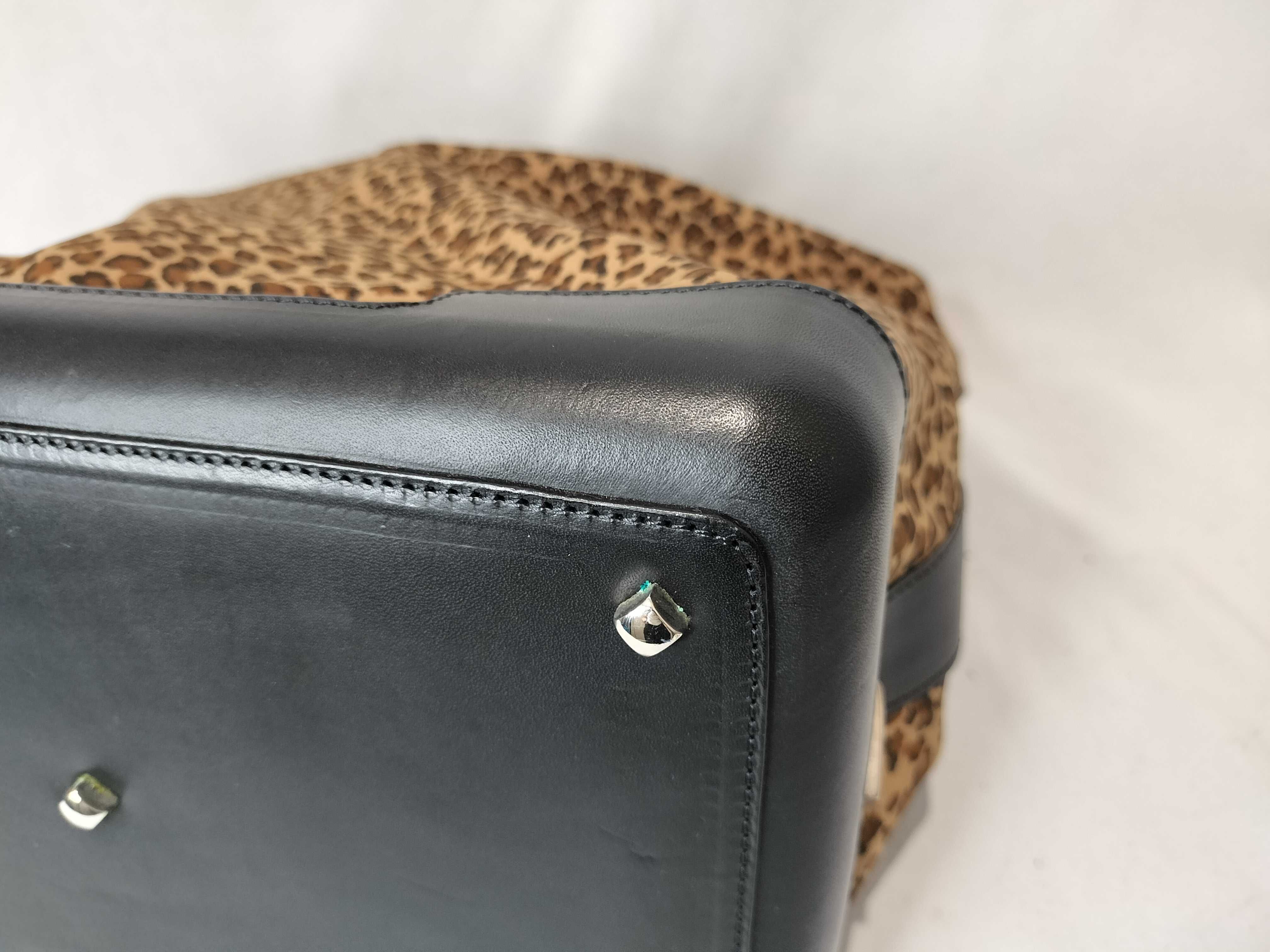 Leopard Print Nylon One-Shoulder Handbag (Almost New) — view 6