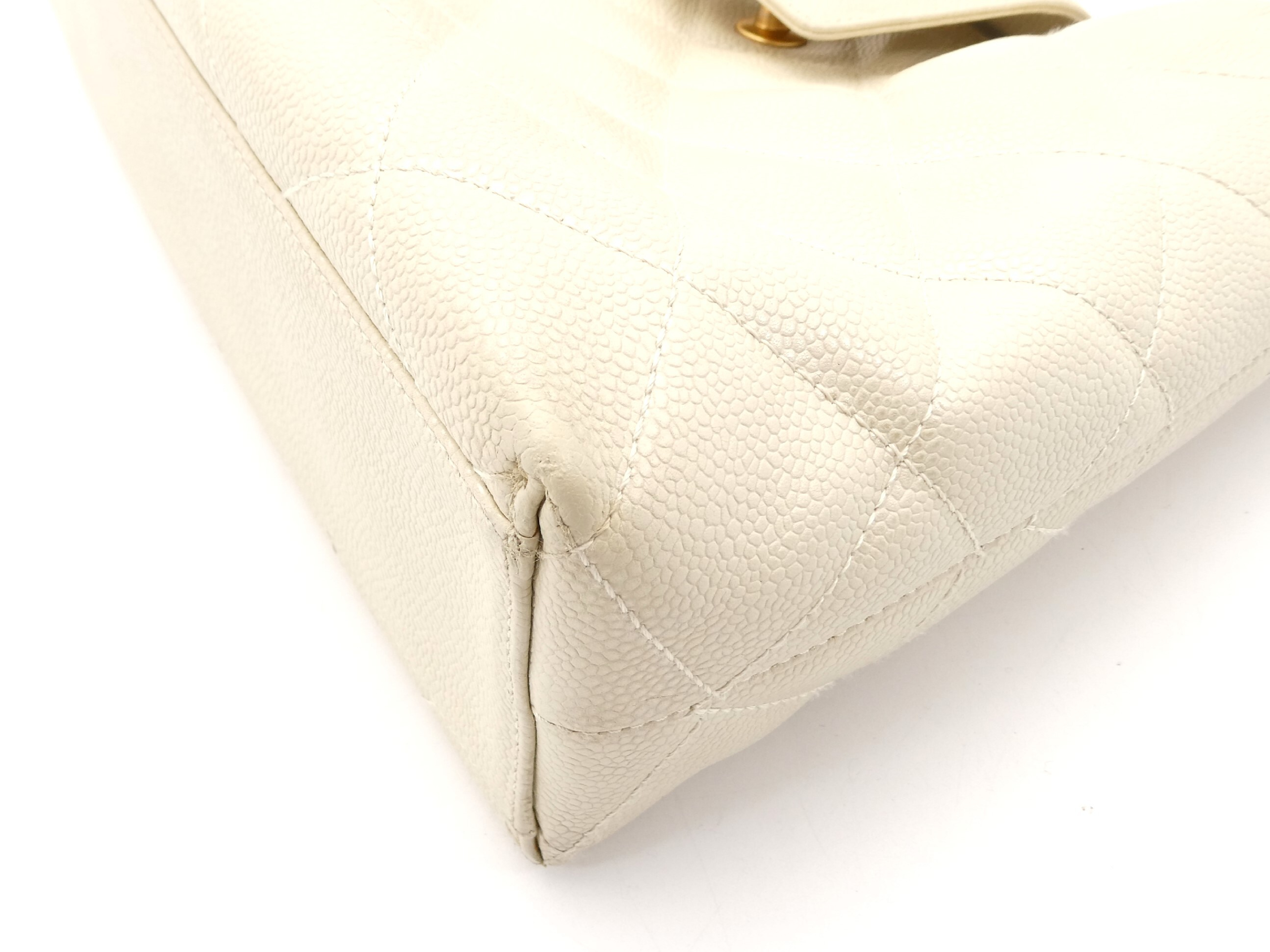 Matelassé Coco Mark Caviar Skin Shoulder Bag — view 11