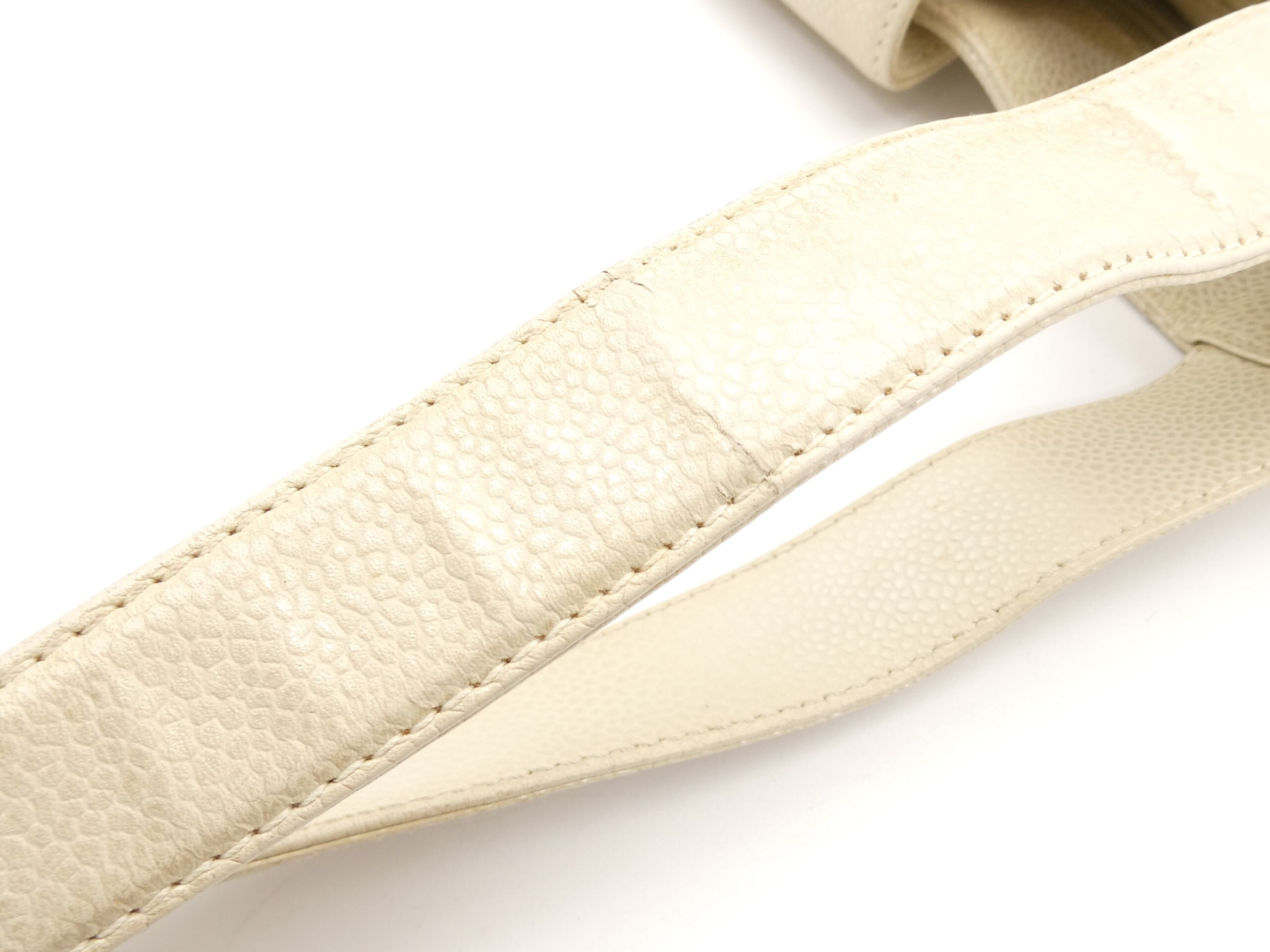 Matelassé Coco Mark Caviar Skin Shoulder Bag — view 12